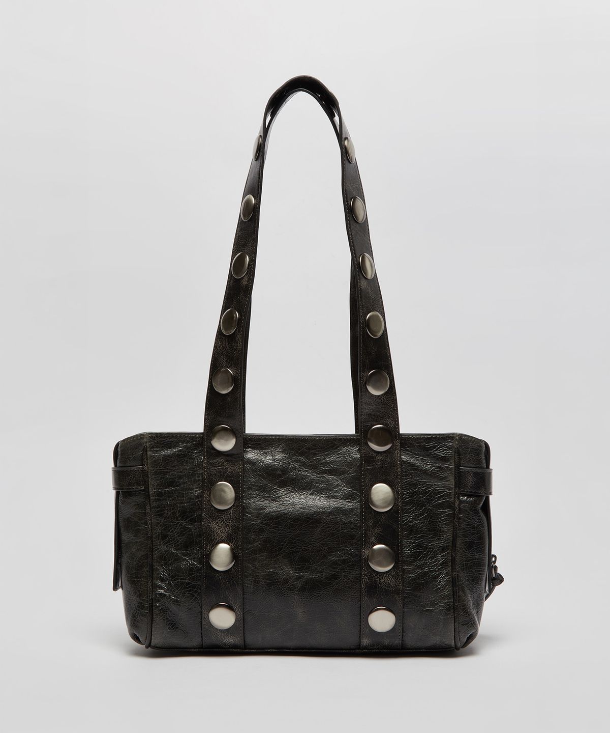 아카이브앱크(ARCHIVEPKE) Stud shoulder bag(Ash grey)_OVBSX26254PUG