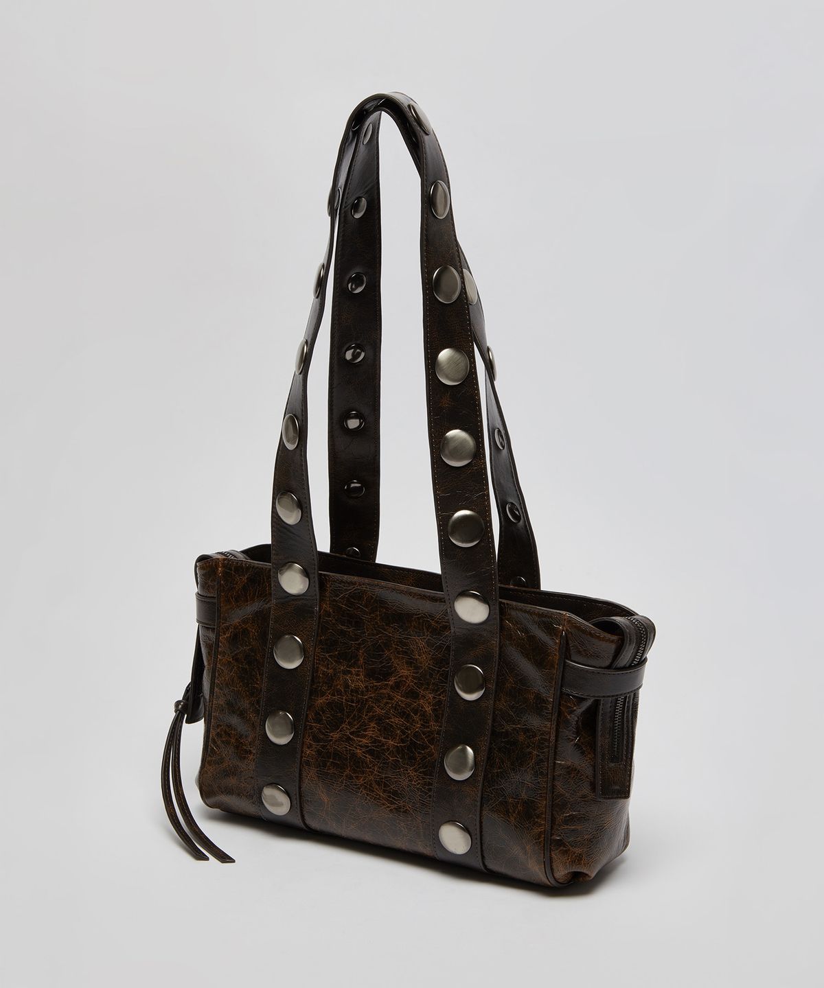 아카이브앱크(ARCHIVEPKE) Stud shoulder bag(Oak Brown)_OVBSX26254PLB