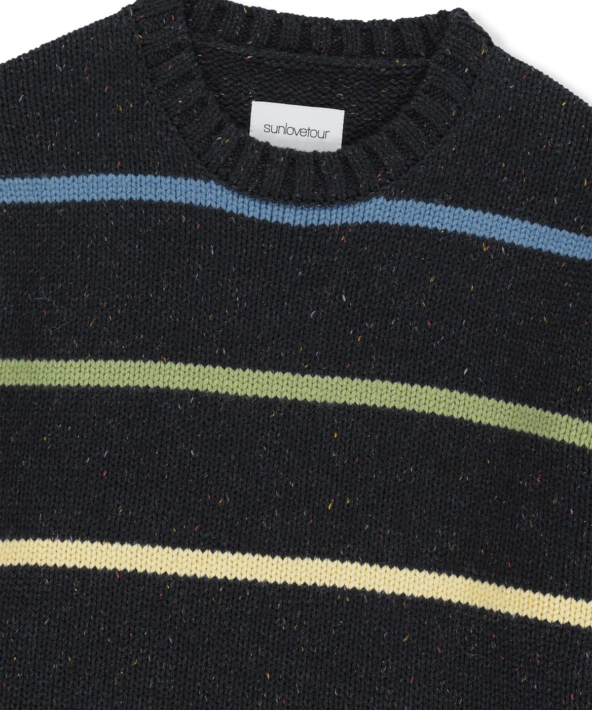 썬러브투어(SUNLOVETOUR) Stripe Crewneck Knit Charcoal