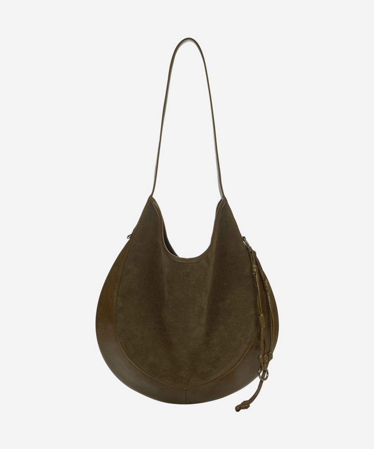 콰니(KWANI) Curvee Hobo Bag Suede Brown