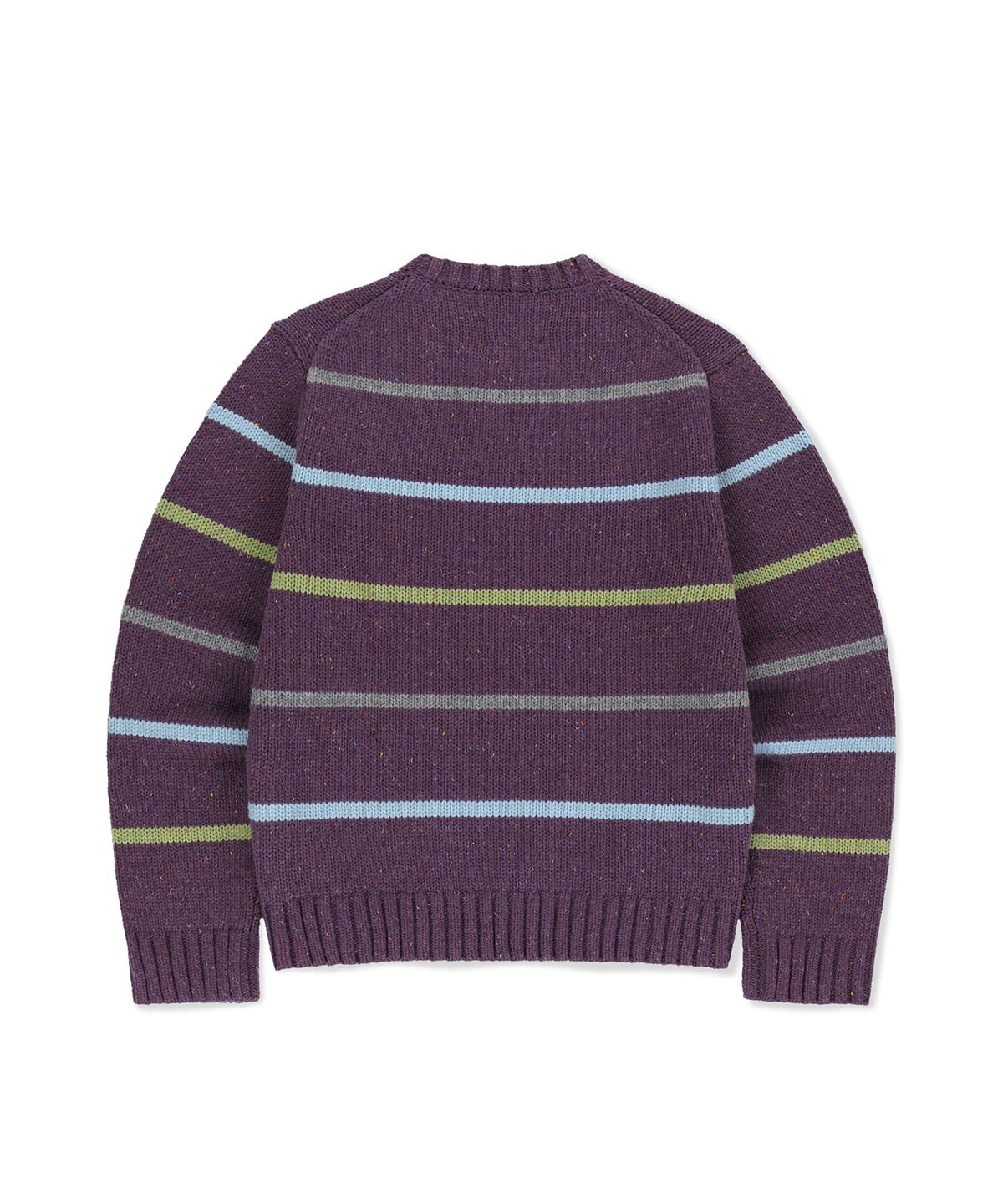 썬러브투어(SUNLOVETOUR) Stripe Crewneck Knit Purple
