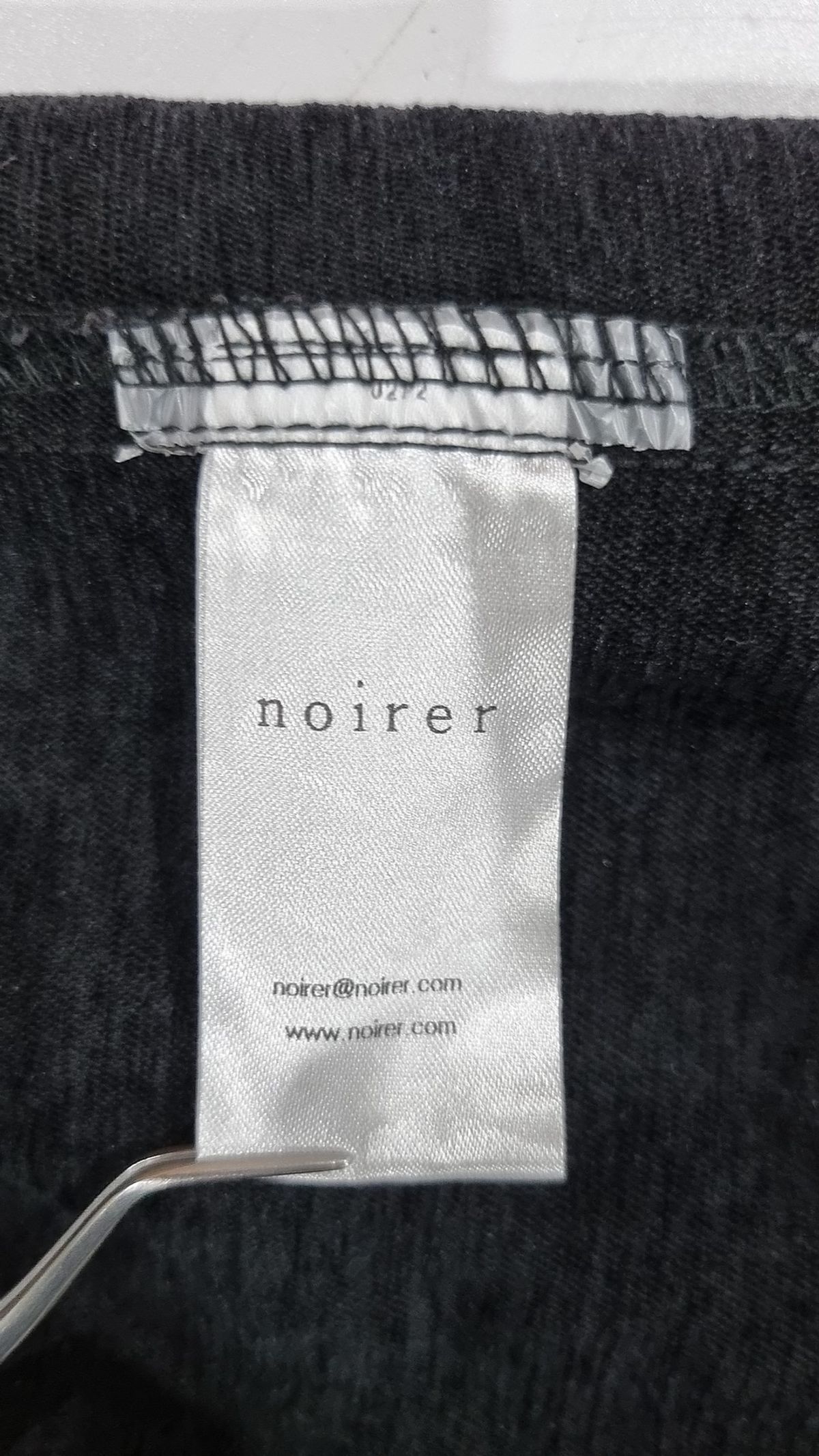 노이어(NOIRER) 벨벳 텍스쳐 데님 트러커 자켓 (블랙) 2XL
