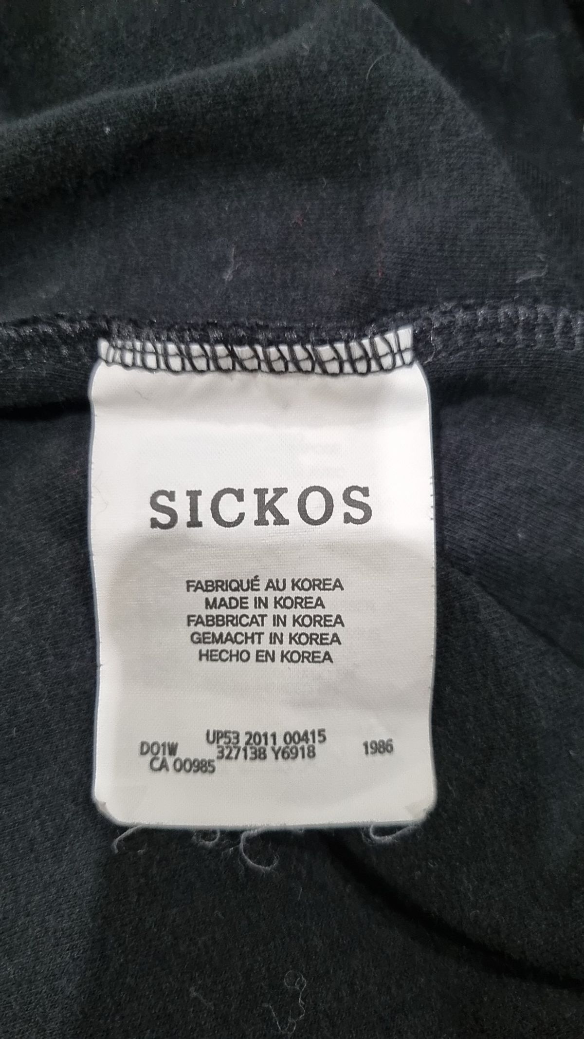 식코스(SICKOS) 긴소매 티셔츠 FREE