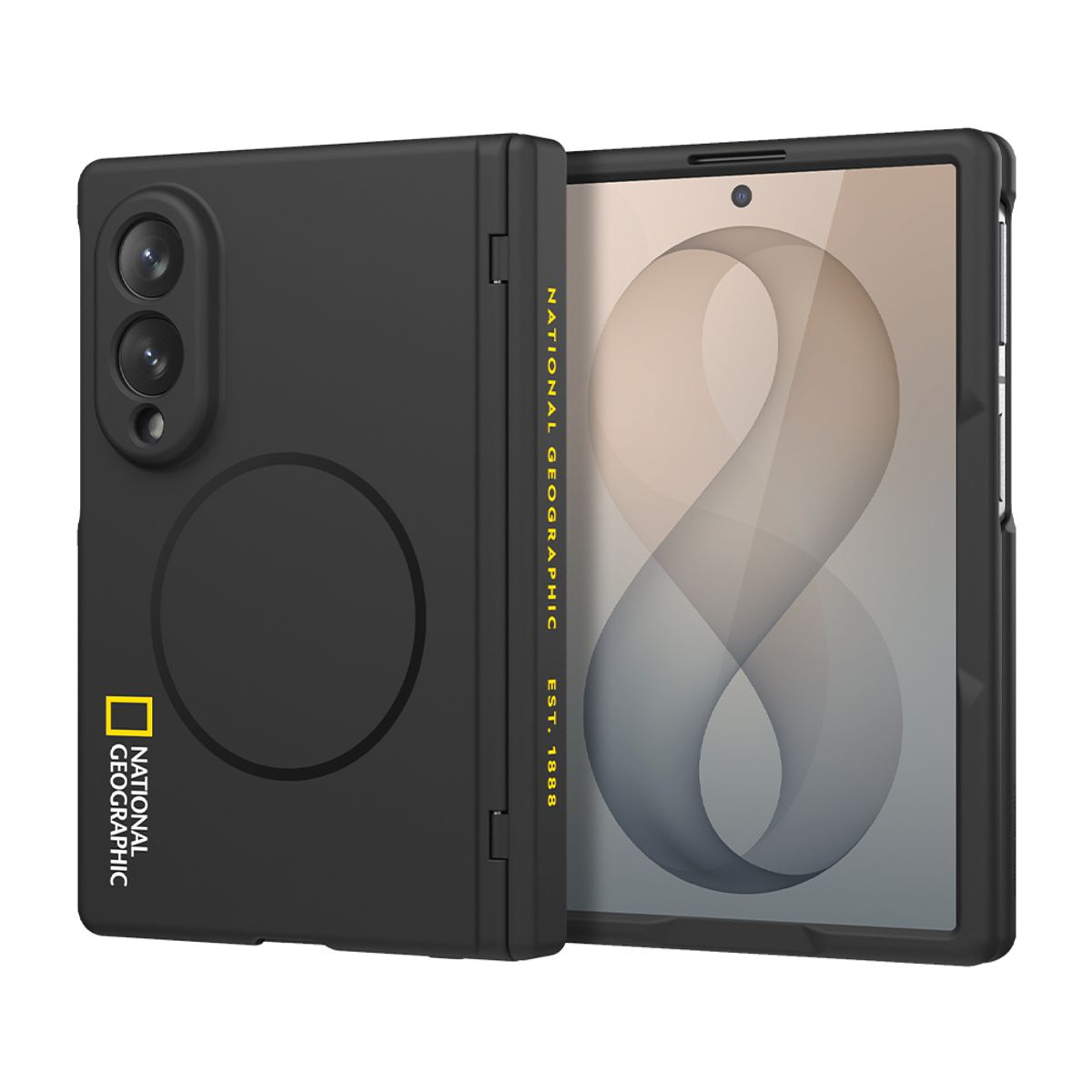 내셔널지오그래픽 모바일(NATIONAL GEOGRAPHIC MOBILE) 갤럭시Z폴드8 울트라 마그네틱 슬림핏 힌지 커버 케이스