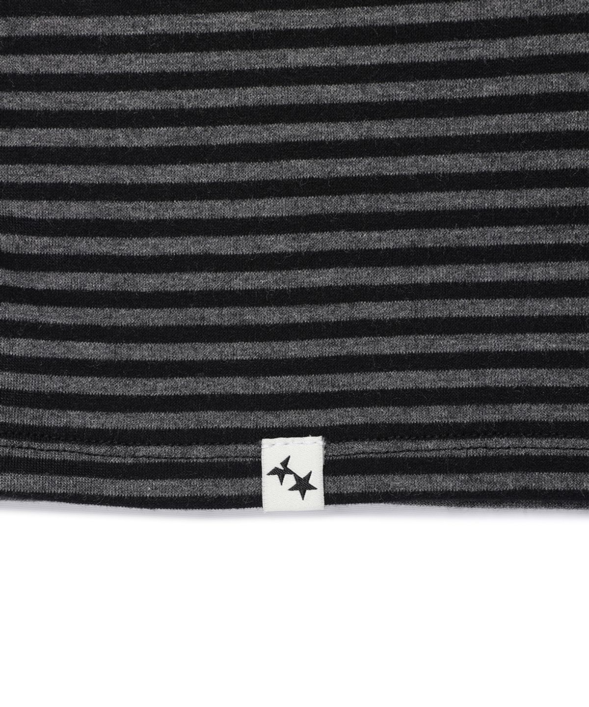 카비시(CAVISH) STRIPED MUSIC NOTE LS TEE BLACK(CV2GFFT554A)