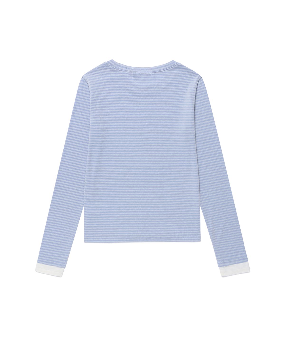 카비시(CAVISH) STRIPED MUSIC NOTE LS TEE BLUE(CV2GFFT554A)