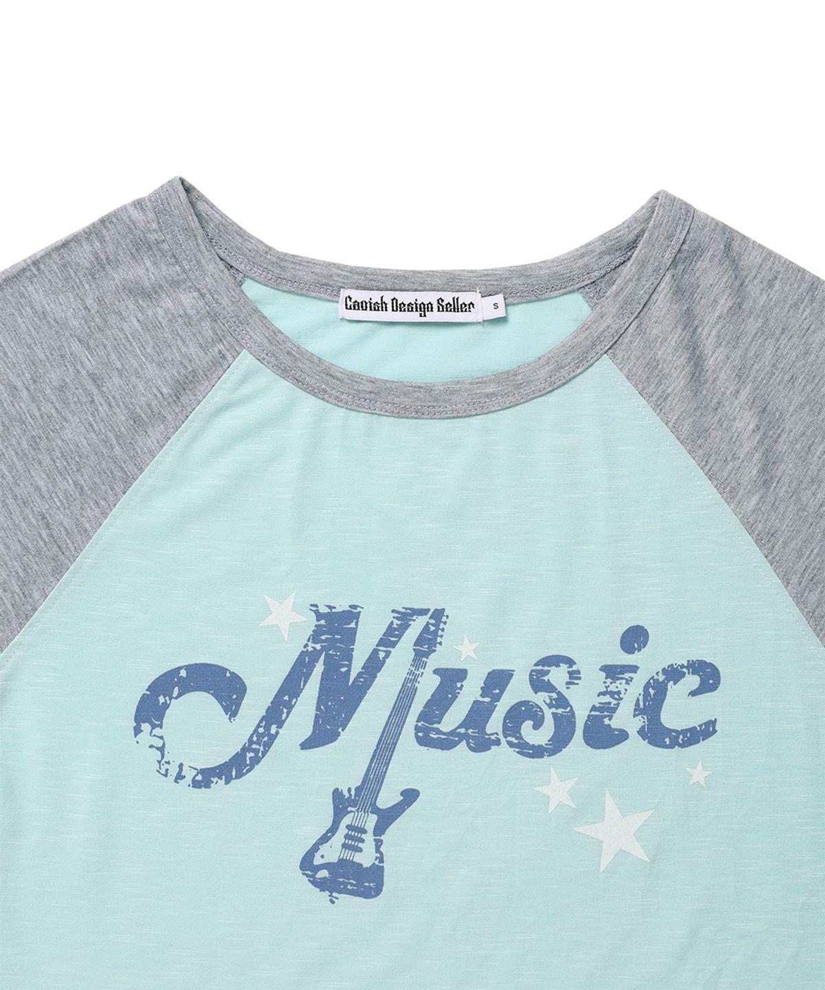 카비시(CAVISH) VINTAGE MUSIC RAGLAN TEE MINT(CV2GFFT551A)