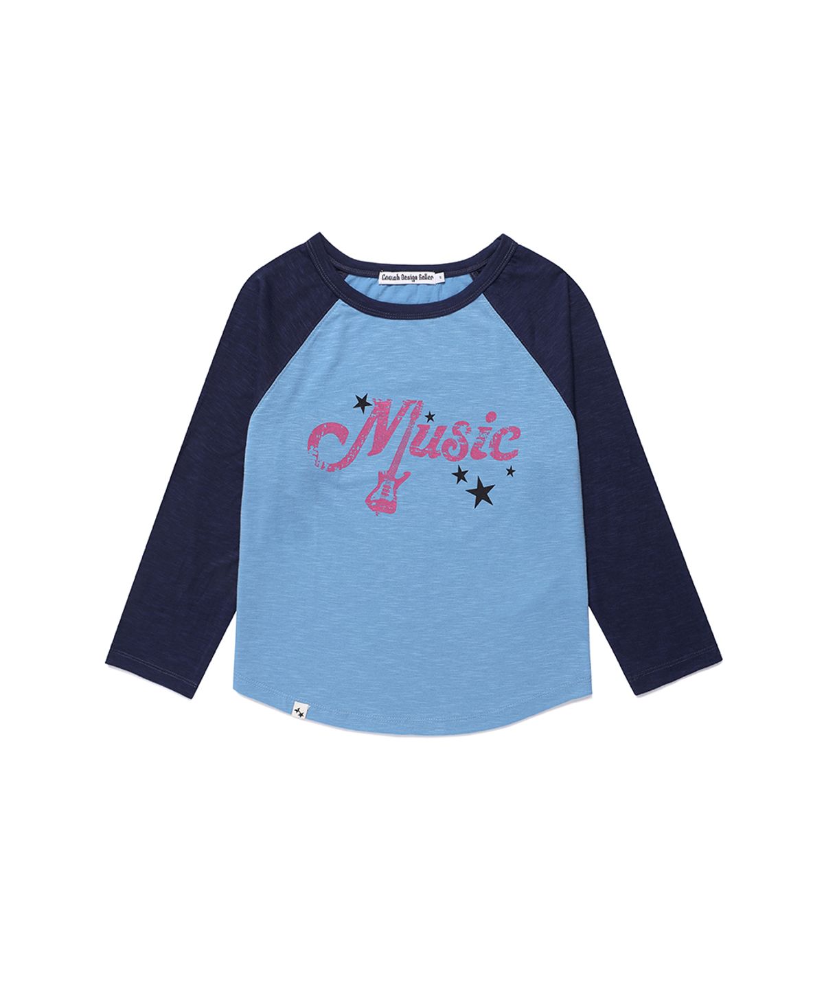 카비시(CAVISH) VINTAGE MUSIC RAGLAN TEE BLUE(CV2GFFT551A)