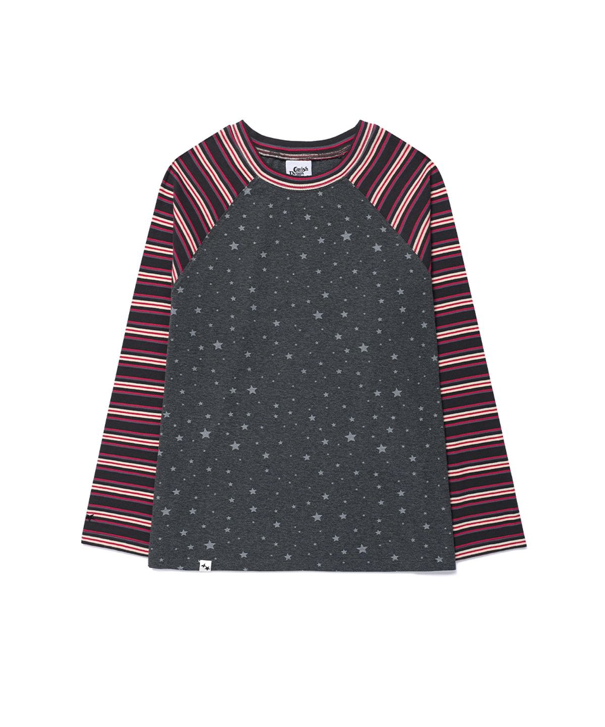 카비시(CAVISH) STRIPED STAR RAGLAN LS TEE PURPLE (CV2GFFT561A)