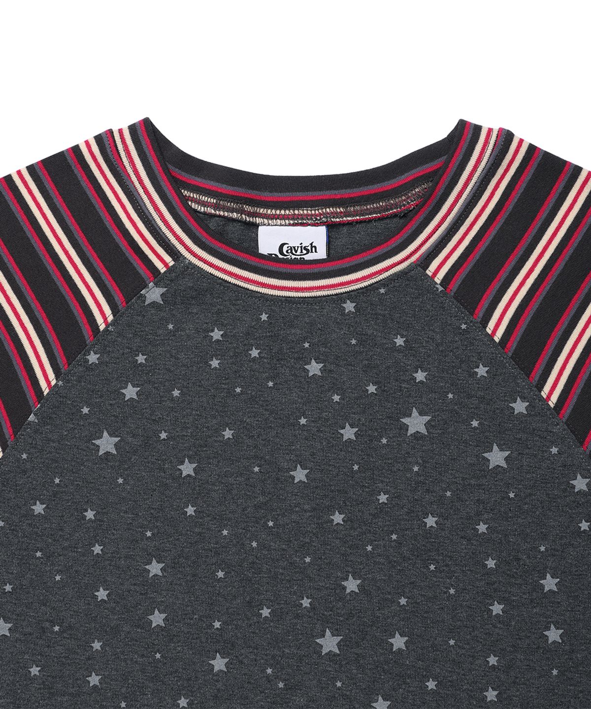 카비시(CAVISH) STRIPED STAR RAGLAN LS TEE PURPLE (CV2GFFT561A)