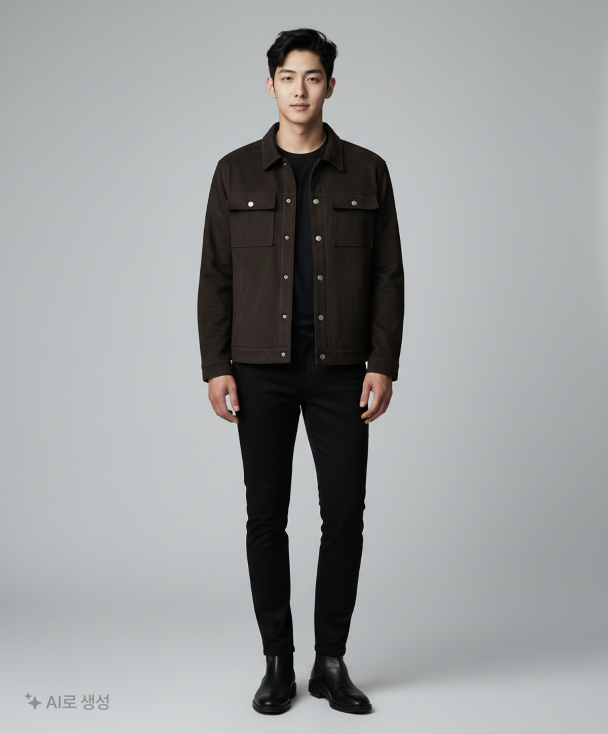 더니트컴퍼니(THEKNITCOMPANY) 포켓 스웨이드 트러커 L