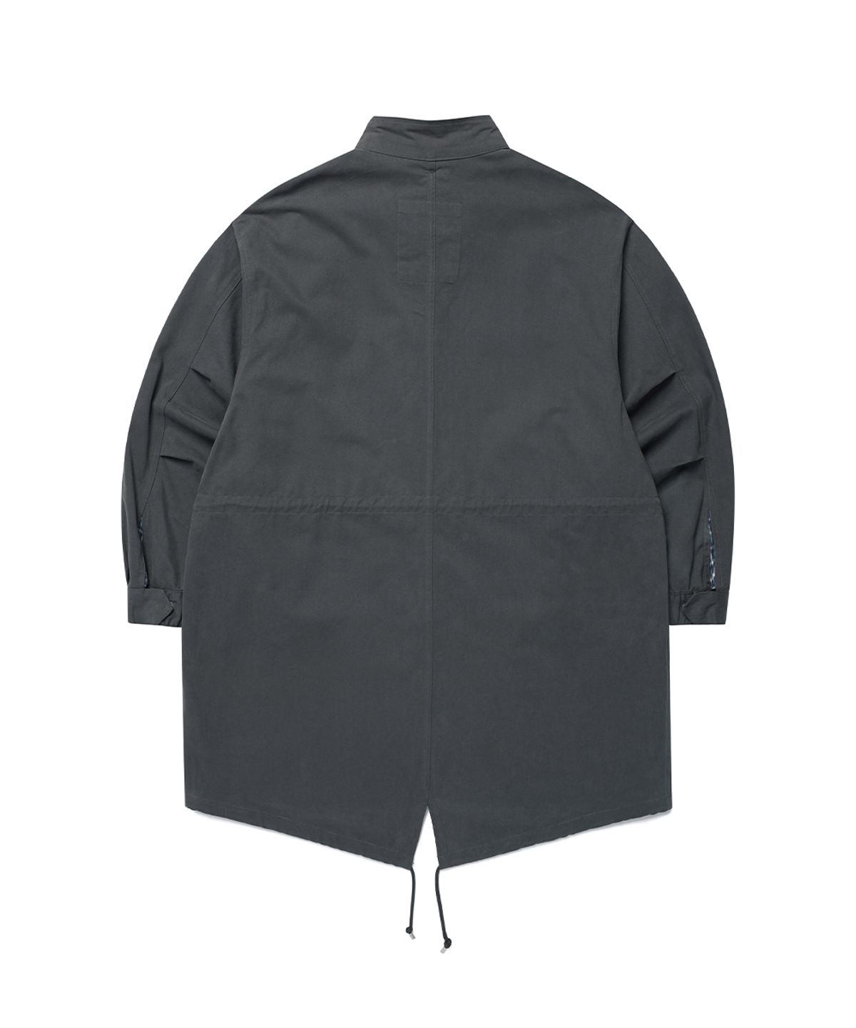 카비시(CAVISH) CHECK HOODED FISHTAIL JACKET CHARCOAL(CV2GFFB960A)