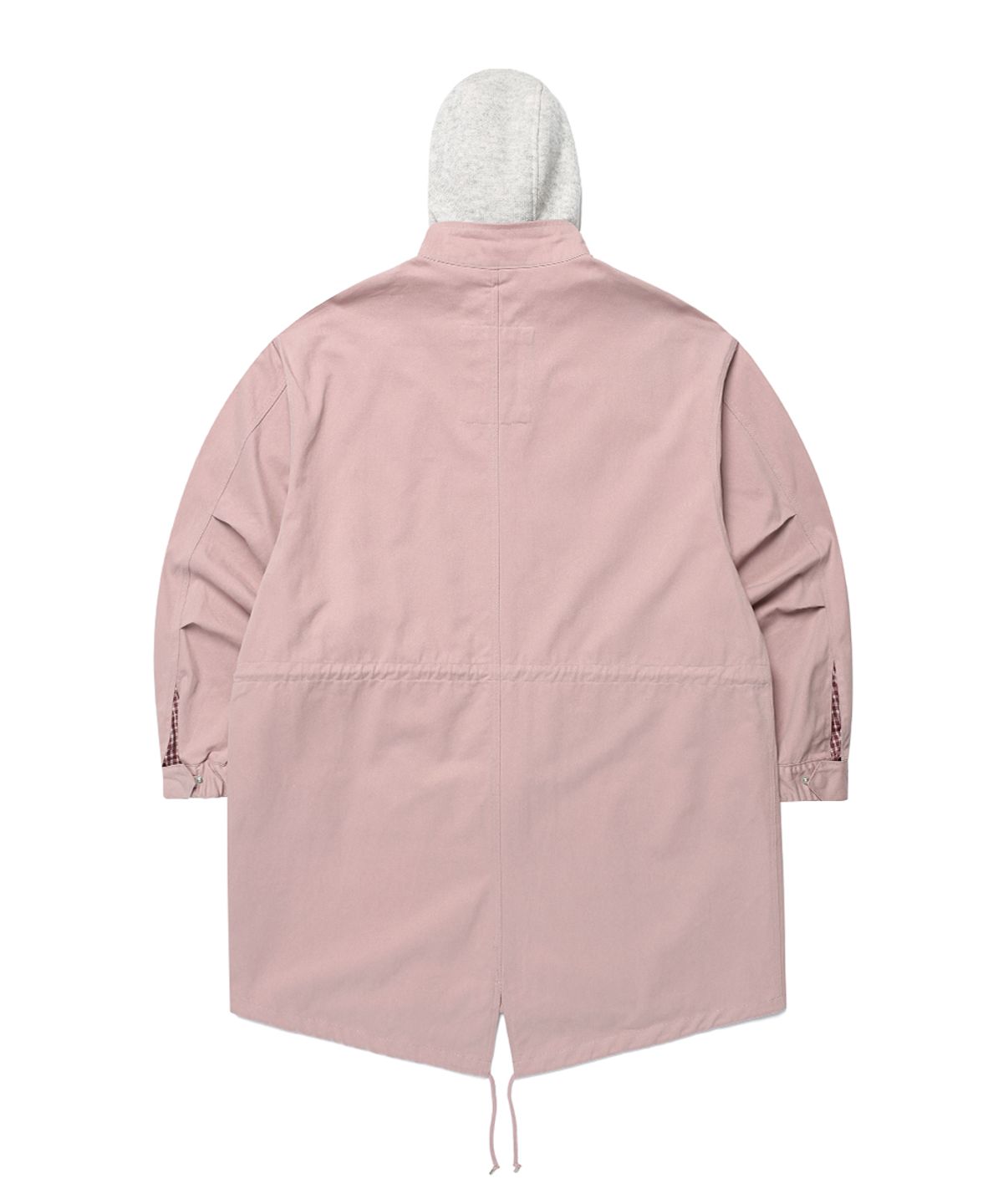 카비시(CAVISH) CHECK HOODED FISHTAIL JACKET PINK(CV2GFFB960A)