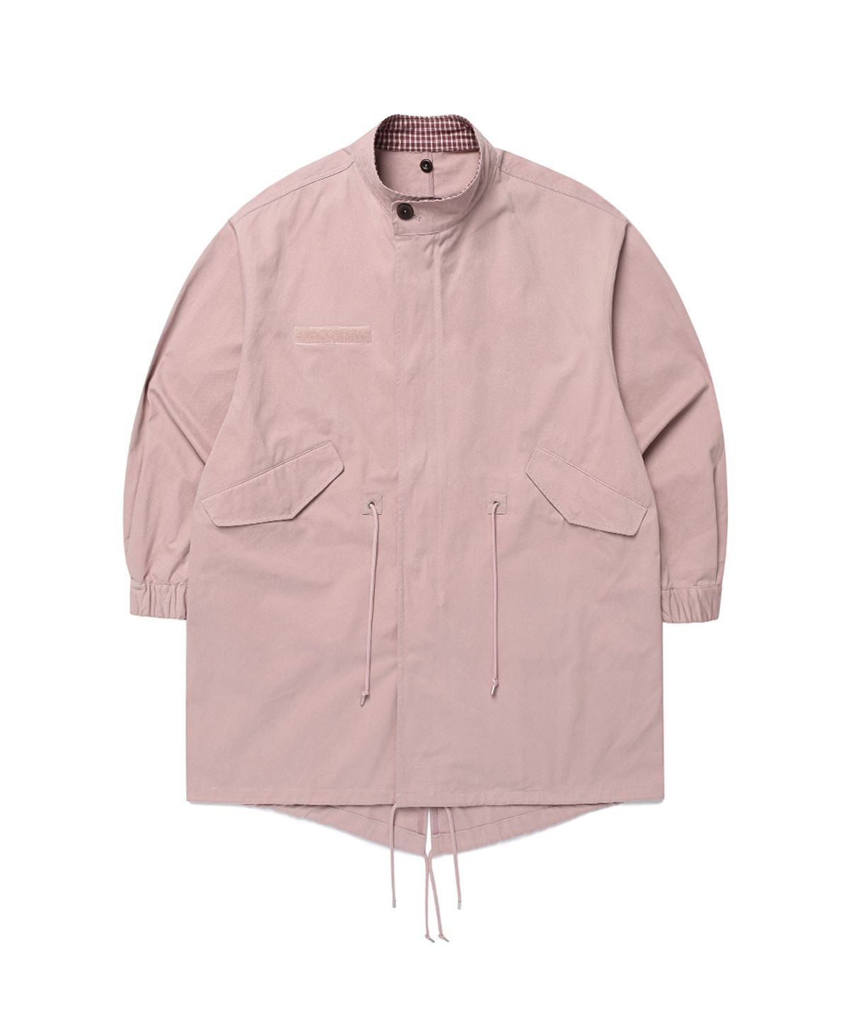 카비시(CAVISH) CHECK HOODED FISHTAIL JACKET PINK(CV2GFFB960A)