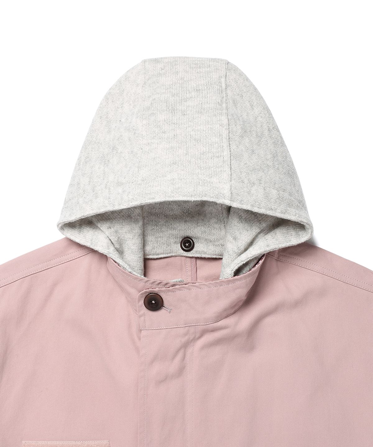 카비시(CAVISH) CHECK HOODED FISHTAIL JACKET PINK(CV2GFFB960A)