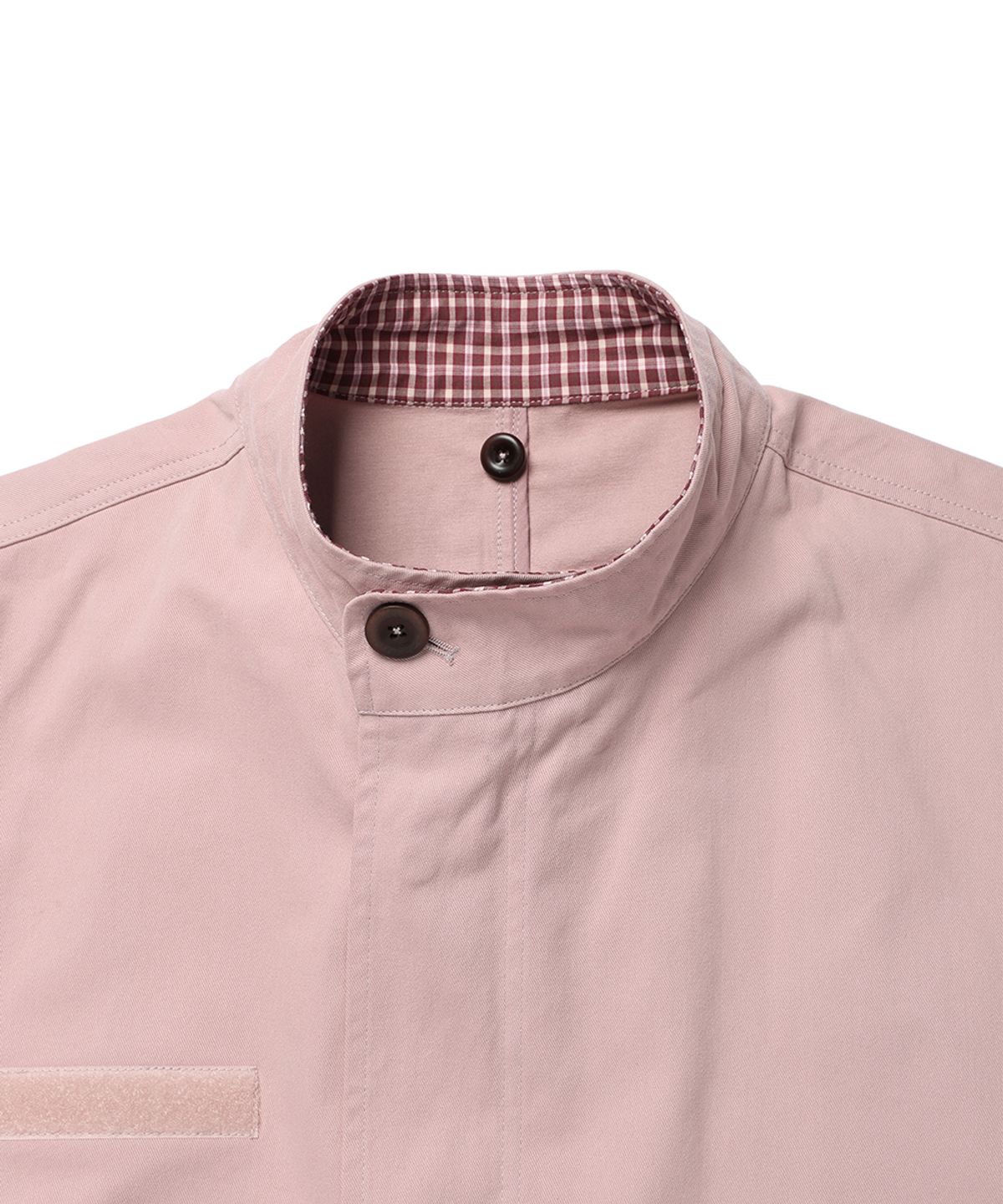 카비시(CAVISH) CHECK HOODED FISHTAIL JACKET PINK(CV2GFFB960A)