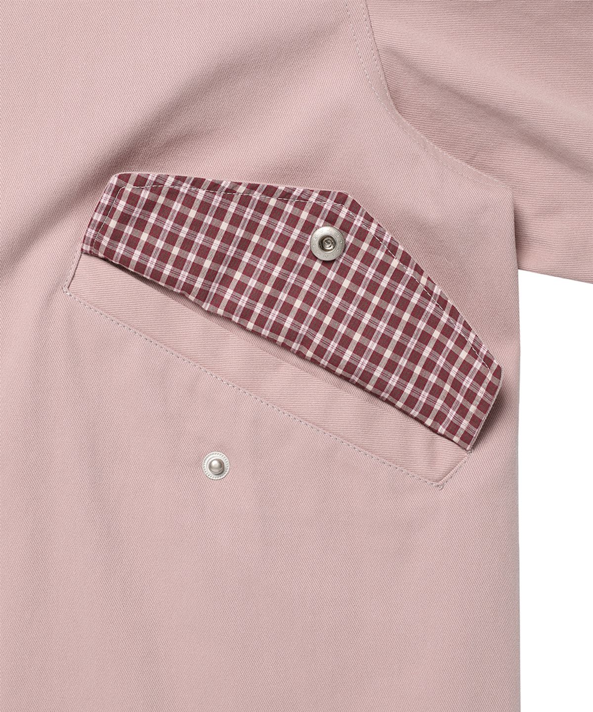 카비시(CAVISH) CHECK HOODED FISHTAIL JACKET PINK(CV2GFFB960A)