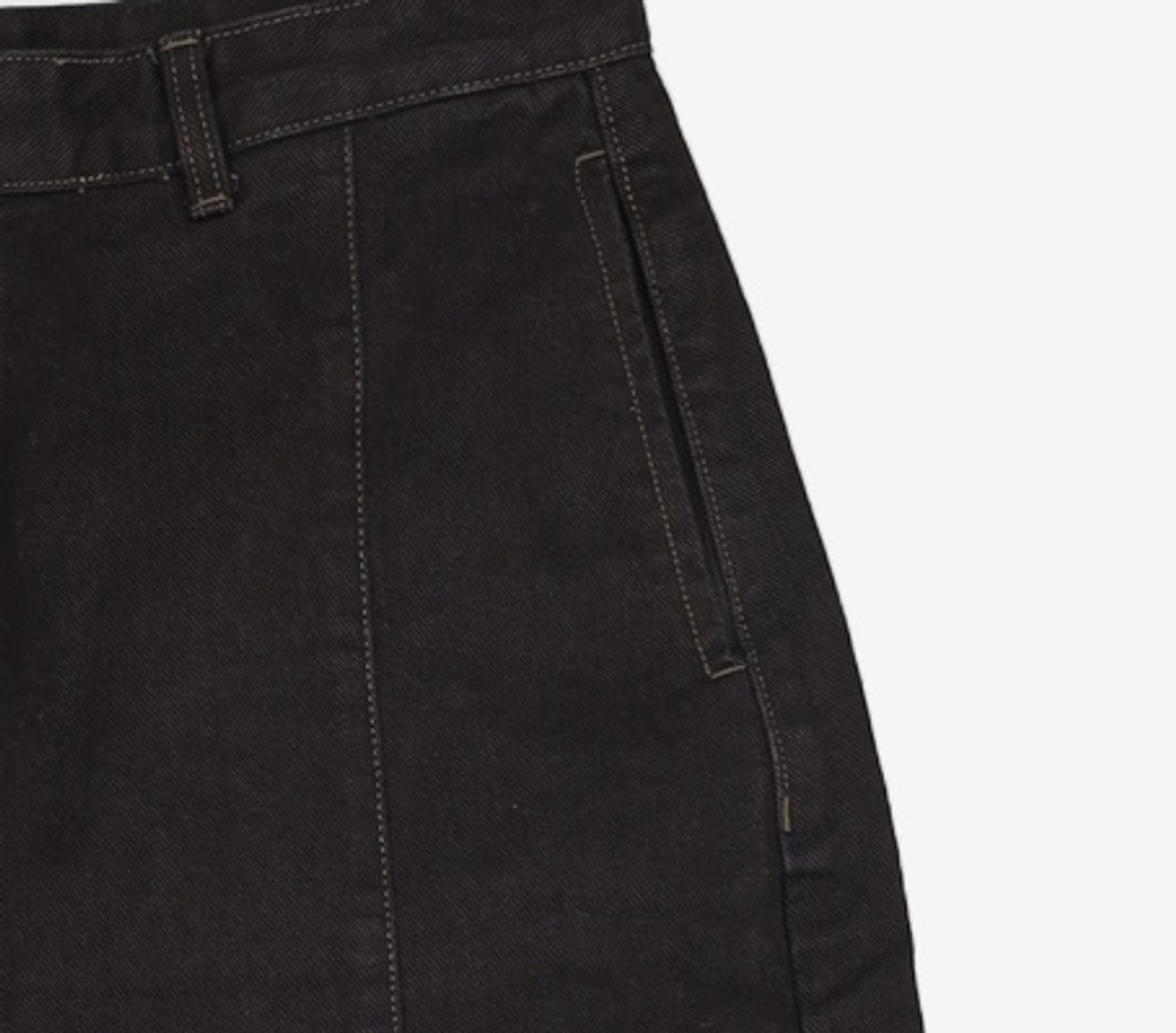 이에이(IEY) MAXI FILO DENIM PANTS Black L