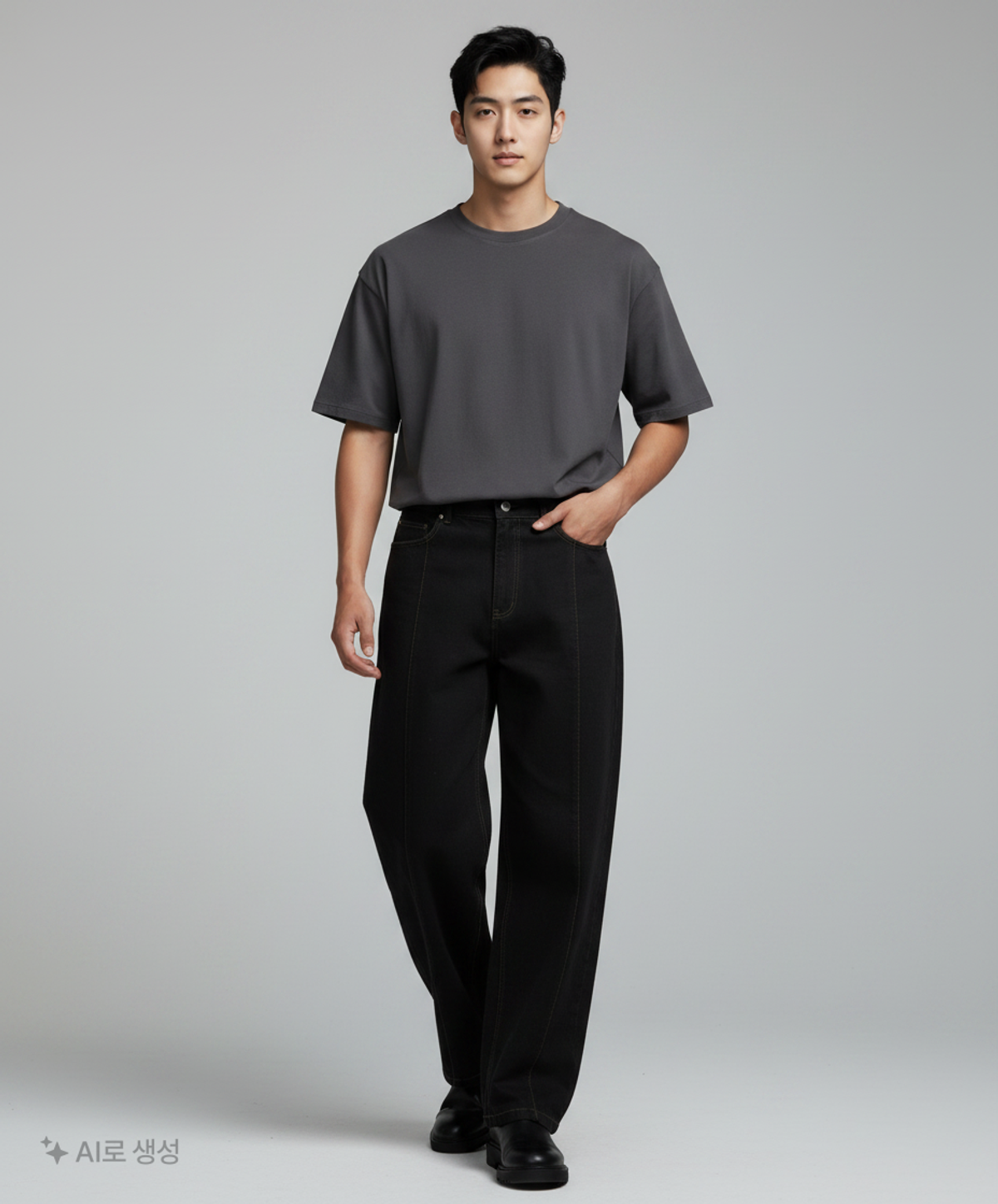 이에이(IEY) MAXI FILO DENIM PANTS Black L