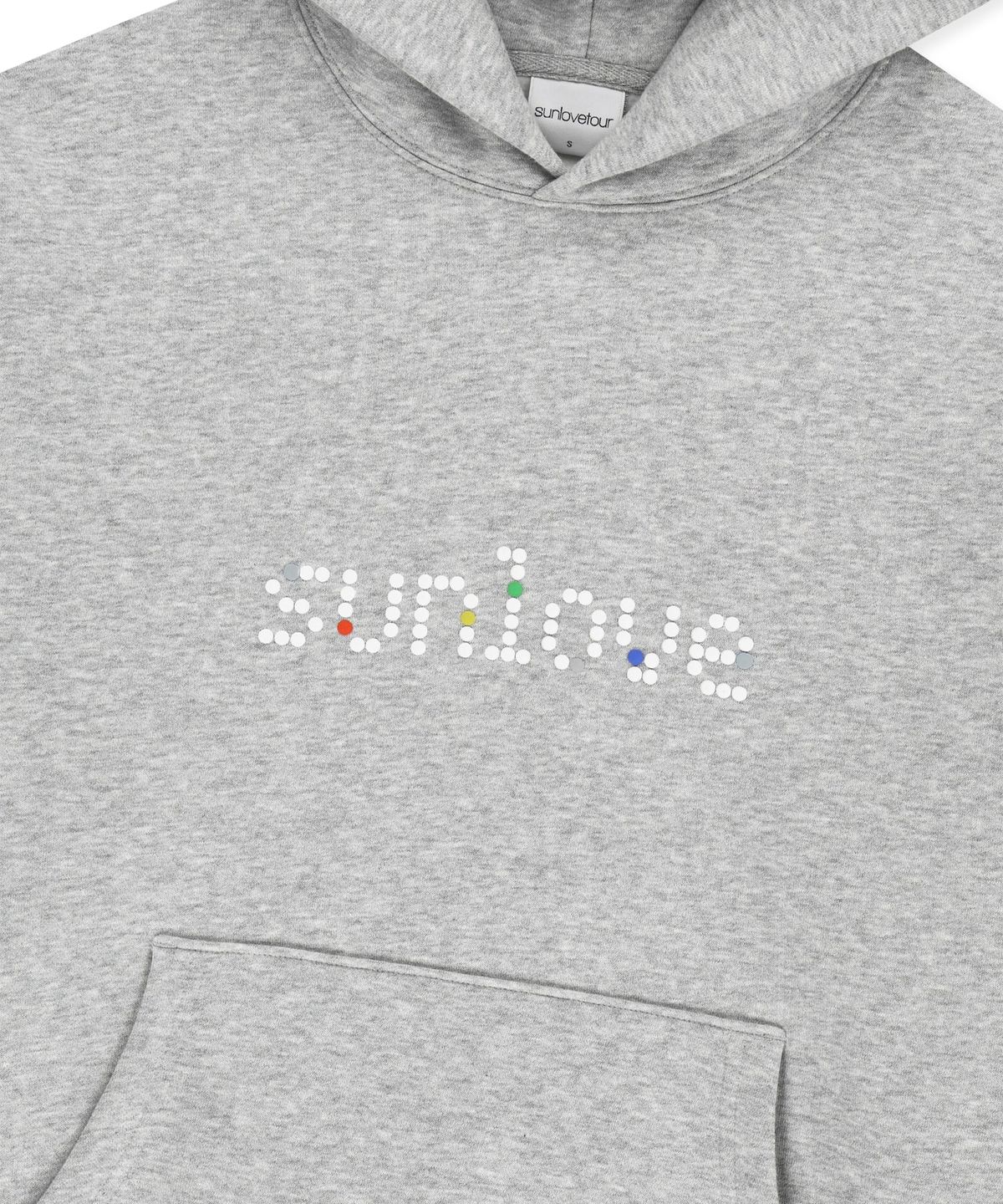 썬러브투어(SUNLOVETOUR) Dots Brushed Hoodie Heather Grey