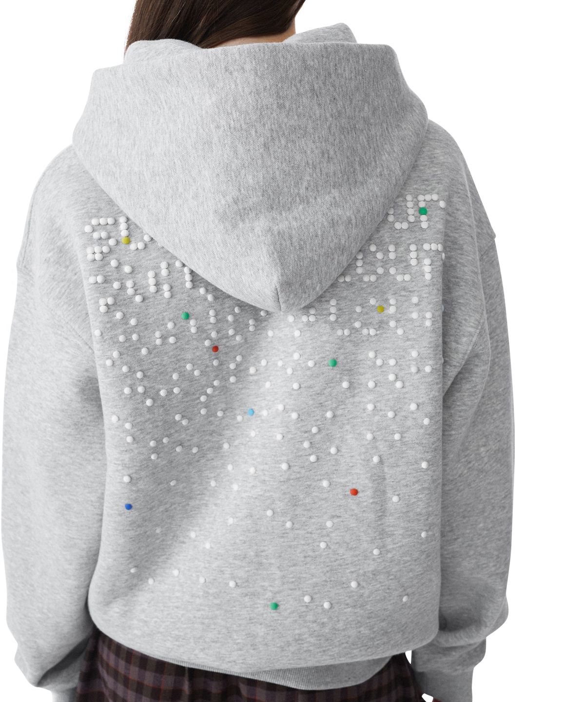 썬러브투어(SUNLOVETOUR) Dots Brushed Hoodie Heather Grey