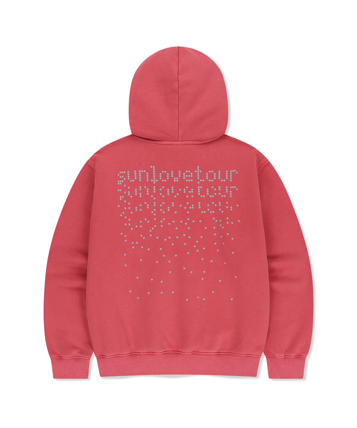 썬러브투어(SUNLOVETOUR) Dots Brushed Hoodie Pink
