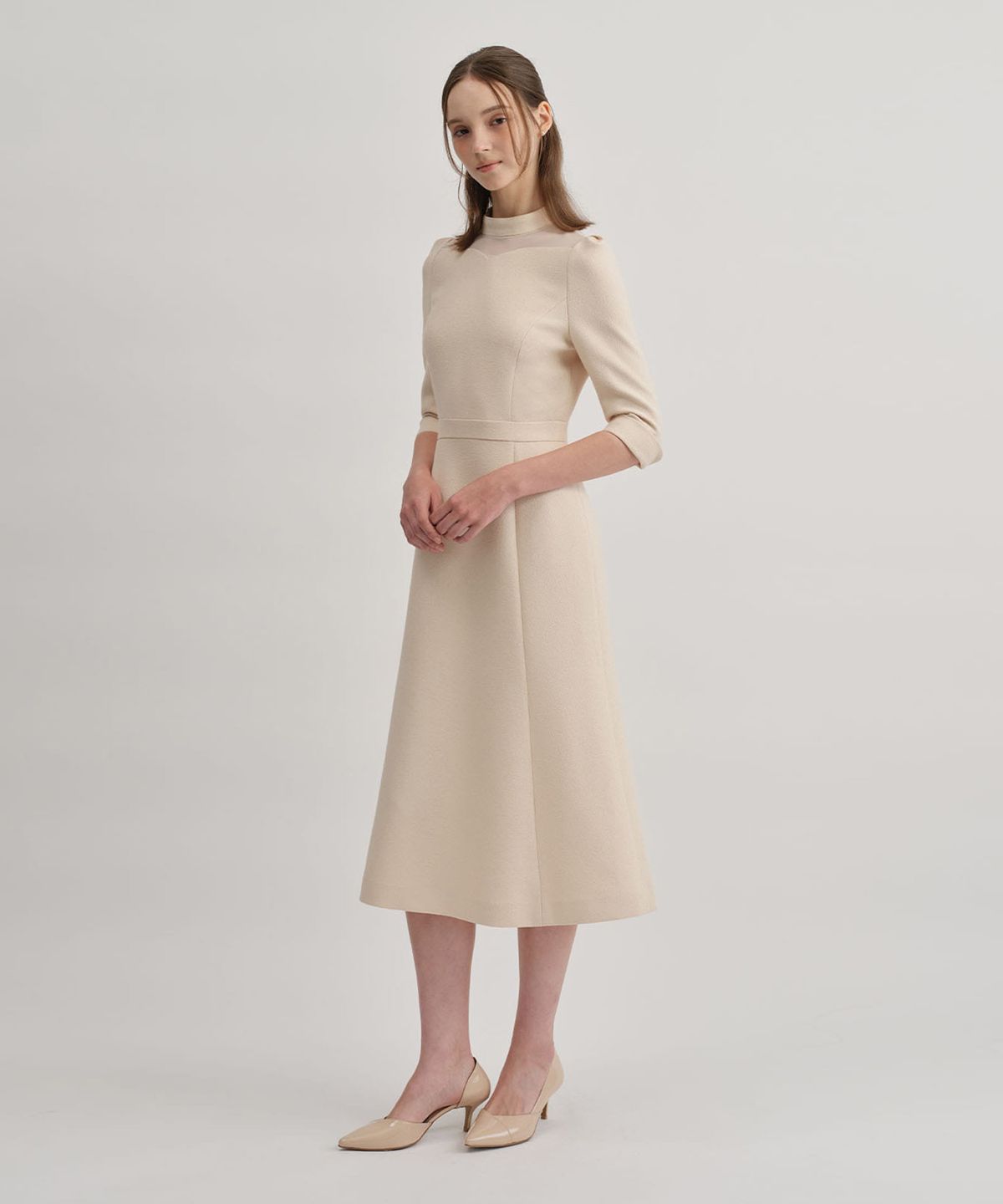 토와브(TOWAV) PEONY DRESS_CREAM