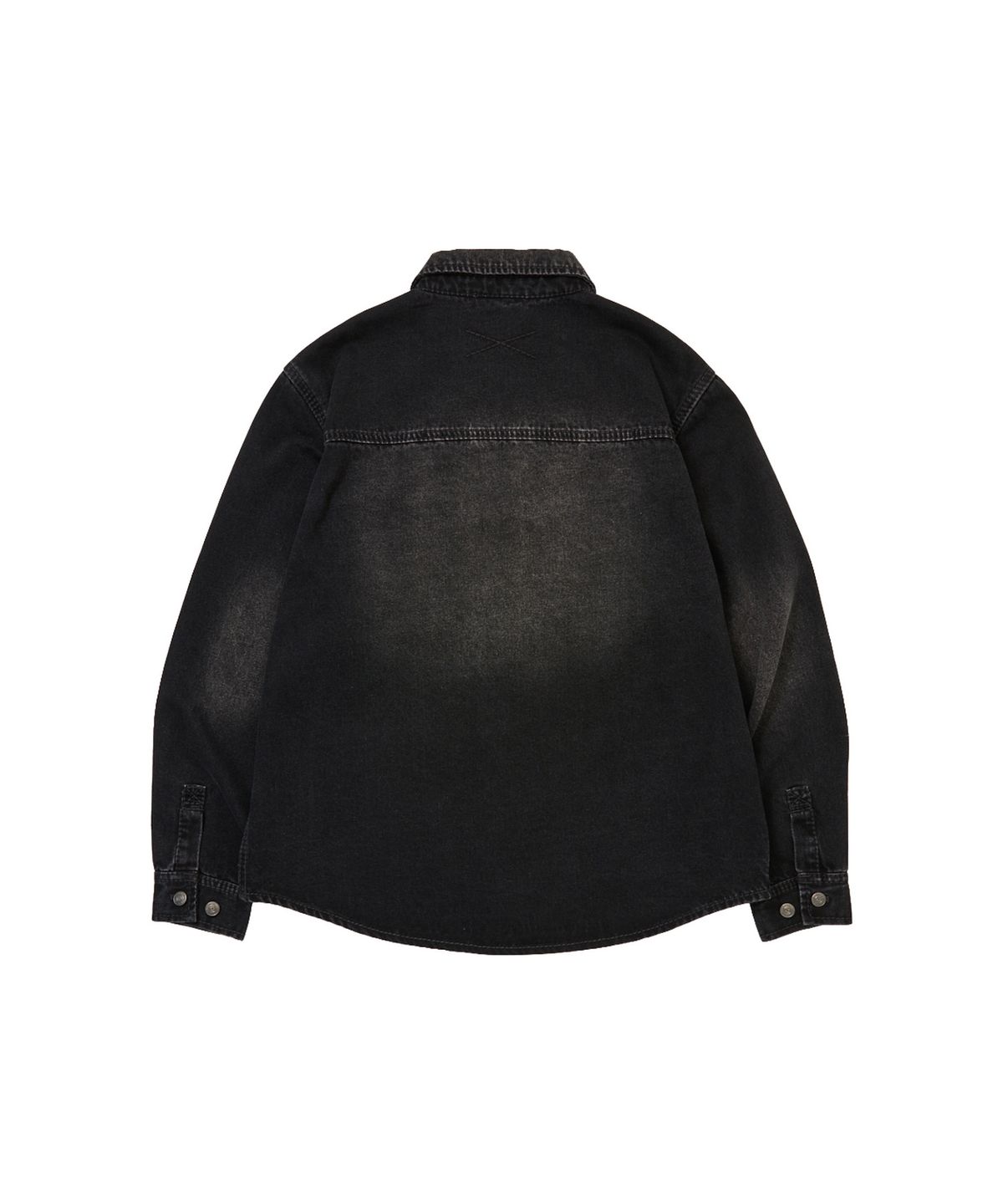 트루릴리젼(TRUERELIGION) Big T Denim Work Jacket - WASHED BLACK