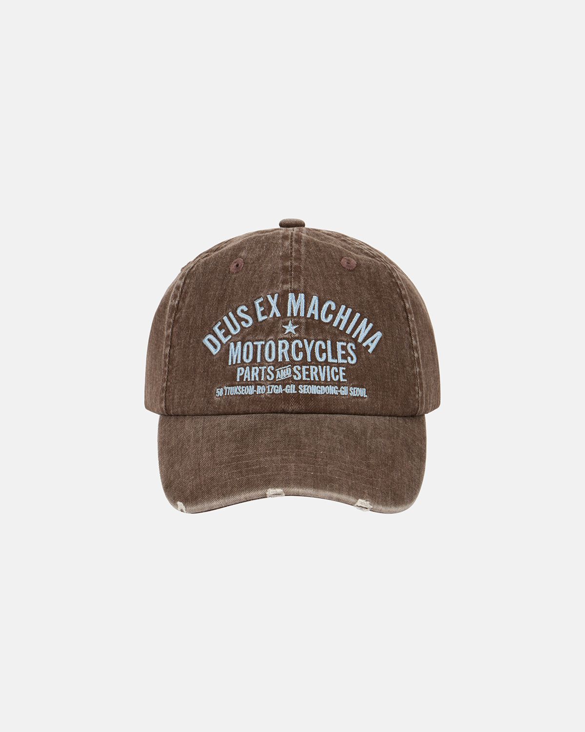 데우스 엑스 마키나(DEUS EX MACHINA) Dyed Seoul Original Address Cap_Brown