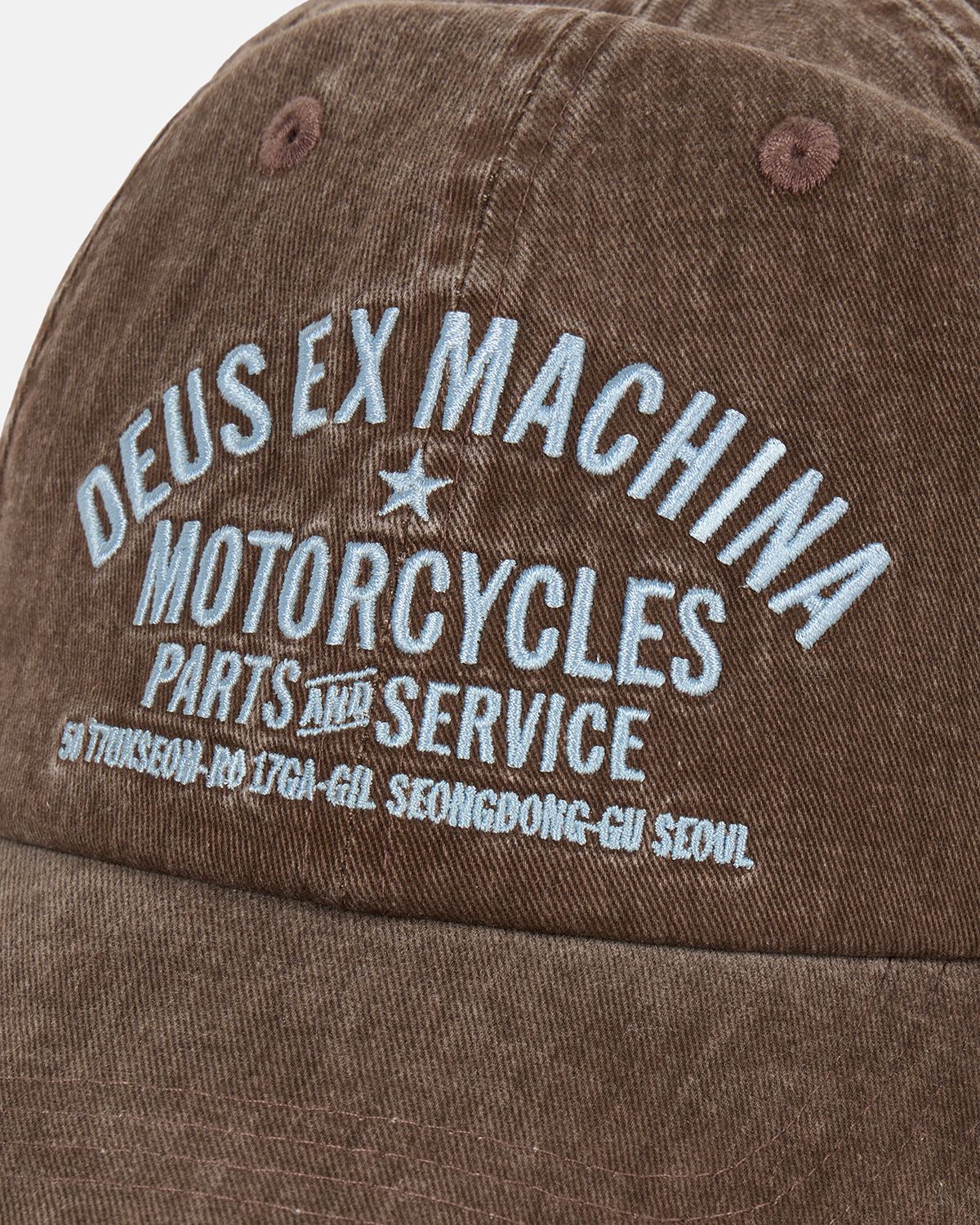 데우스 엑스 마키나(DEUS EX MACHINA) Dyed Seoul Original Address Cap_Brown