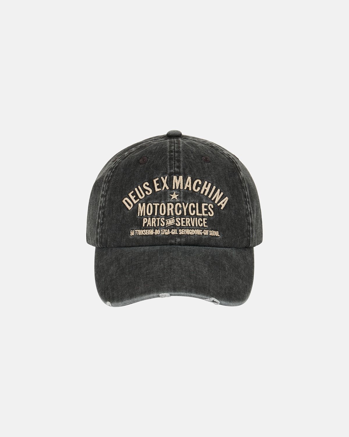 데우스 엑스 마키나(DEUS EX MACHINA) Dyed Seoul Original Address Cap_Black