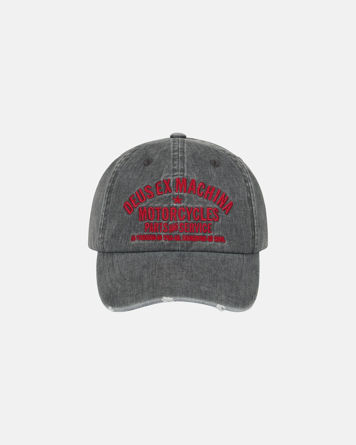 데우스 엑스 마키나(DEUS EX MACHINA) Dyed Seoul Original Address Cap_Charcoal