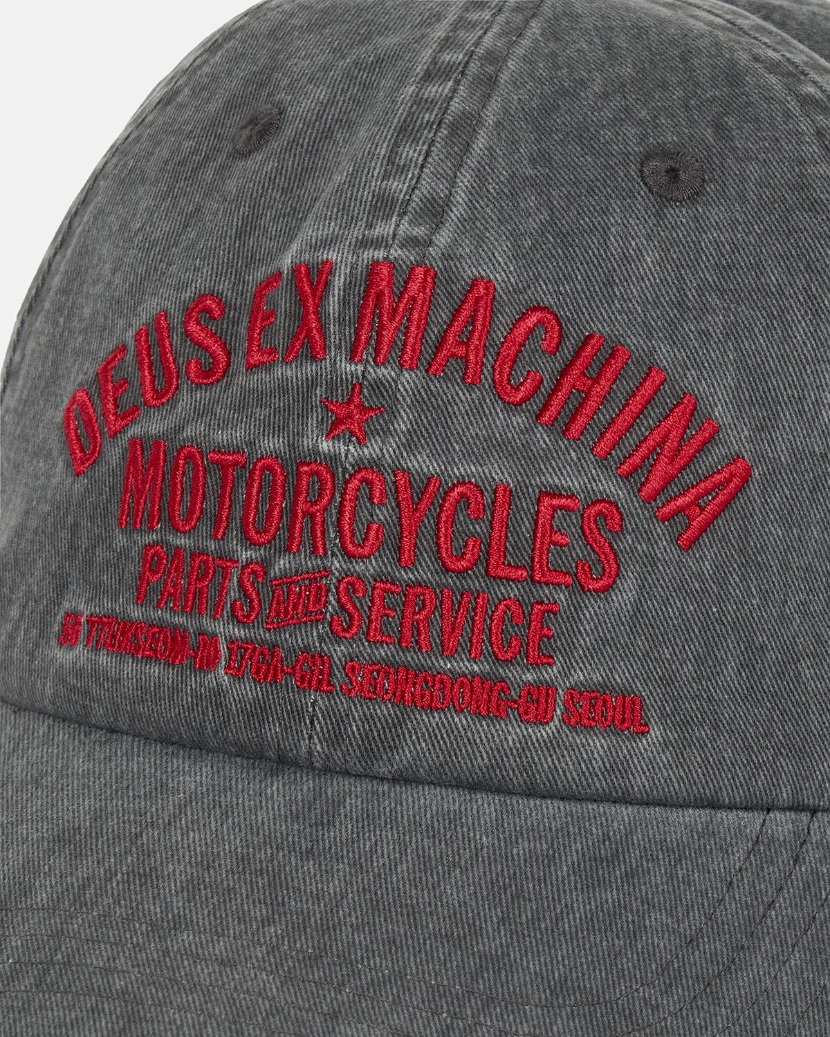 데우스 엑스 마키나(DEUS EX MACHINA) Dyed Seoul Original Address Cap_Charcoal