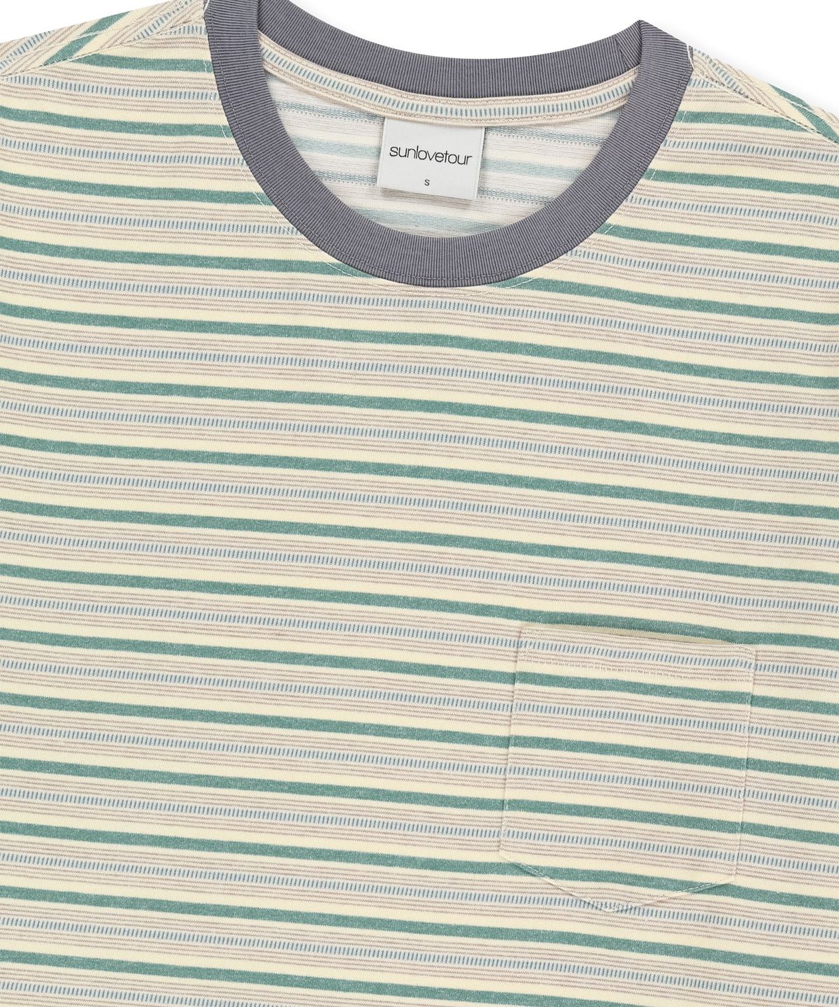썬러브투어(SUNLOVETOUR) Dash Stripe LS Tee Light Yellow