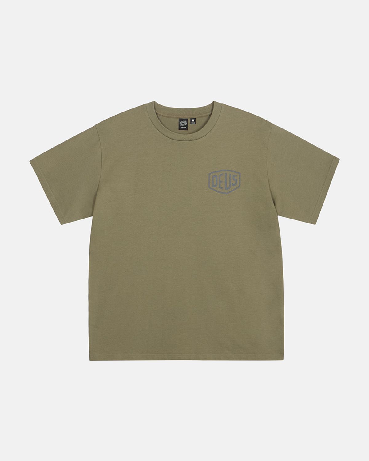 데우스 엑스 마키나(DEUS EX MACHINA) Seoul College Address Tee_Olive
