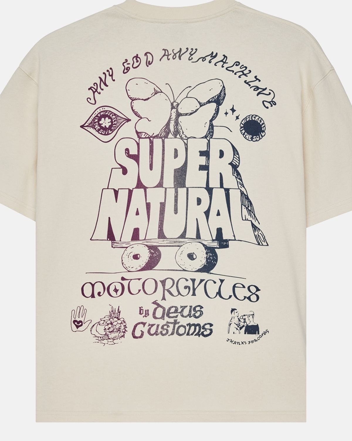 데우스 엑스 마키나(DEUS EX MACHINA) Temple Torque Os Tee_lvory