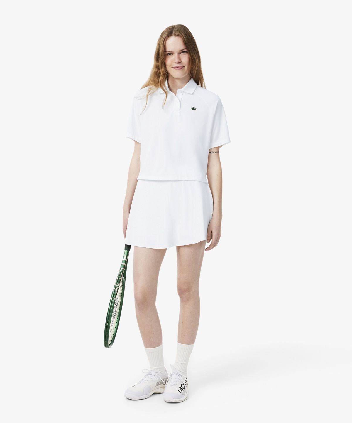 라코스테(LACOSTE) 여성 트레이닝 크롭 폴로 PF8876-56N 001