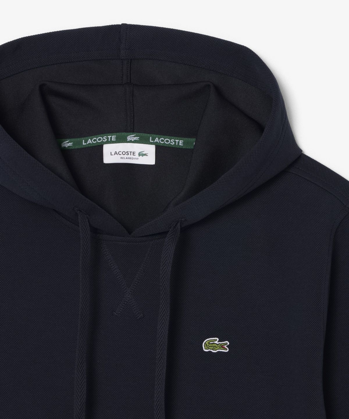 라코스테(LACOSTE) 여성 더블페이스 피케 후드 스웻셔츠 SF5259-56N HDE