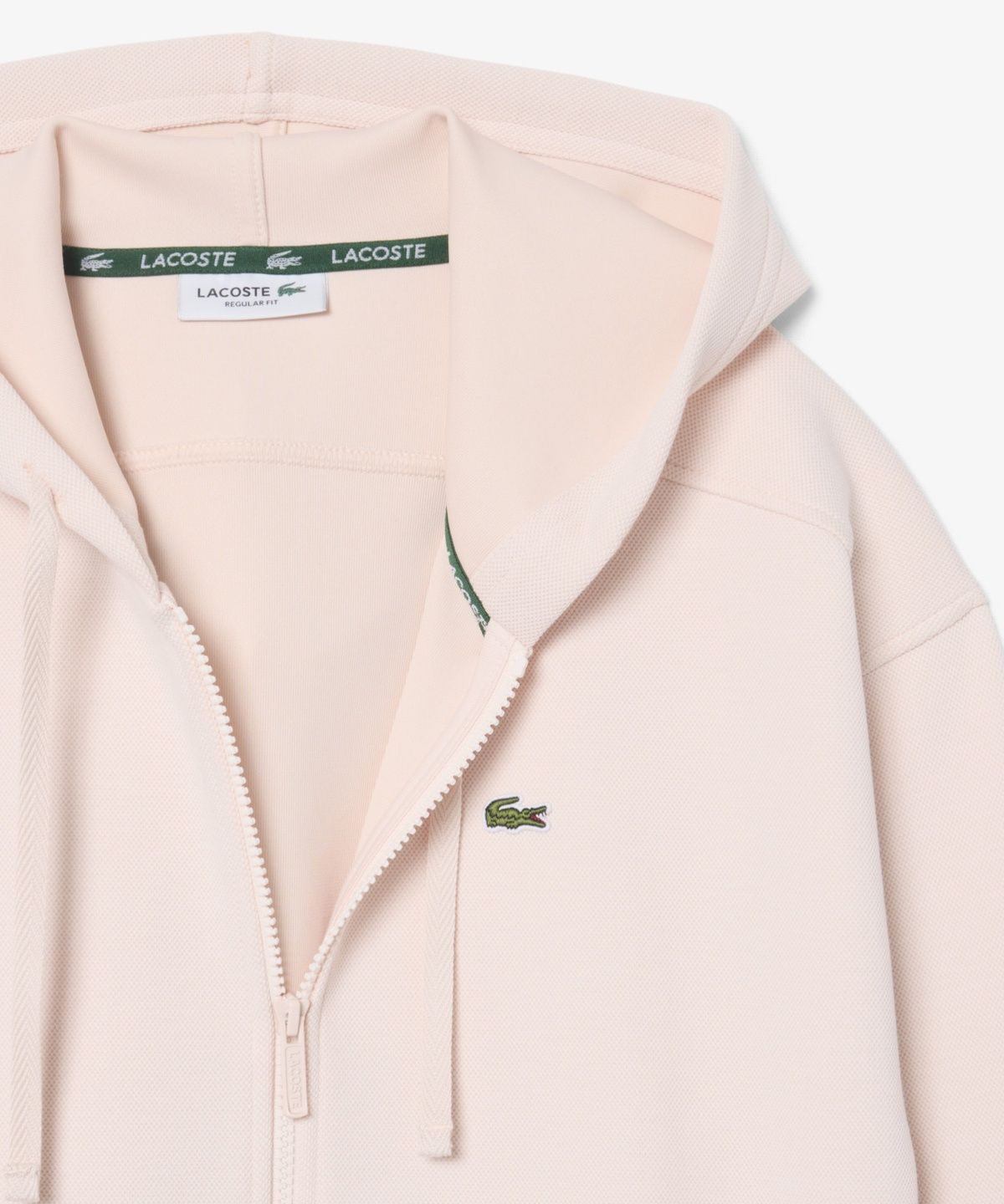 라코스테(LACOSTE) 여성 더블페이스 피케 후드집업 스웻셔츠 SF5272-56N N6I