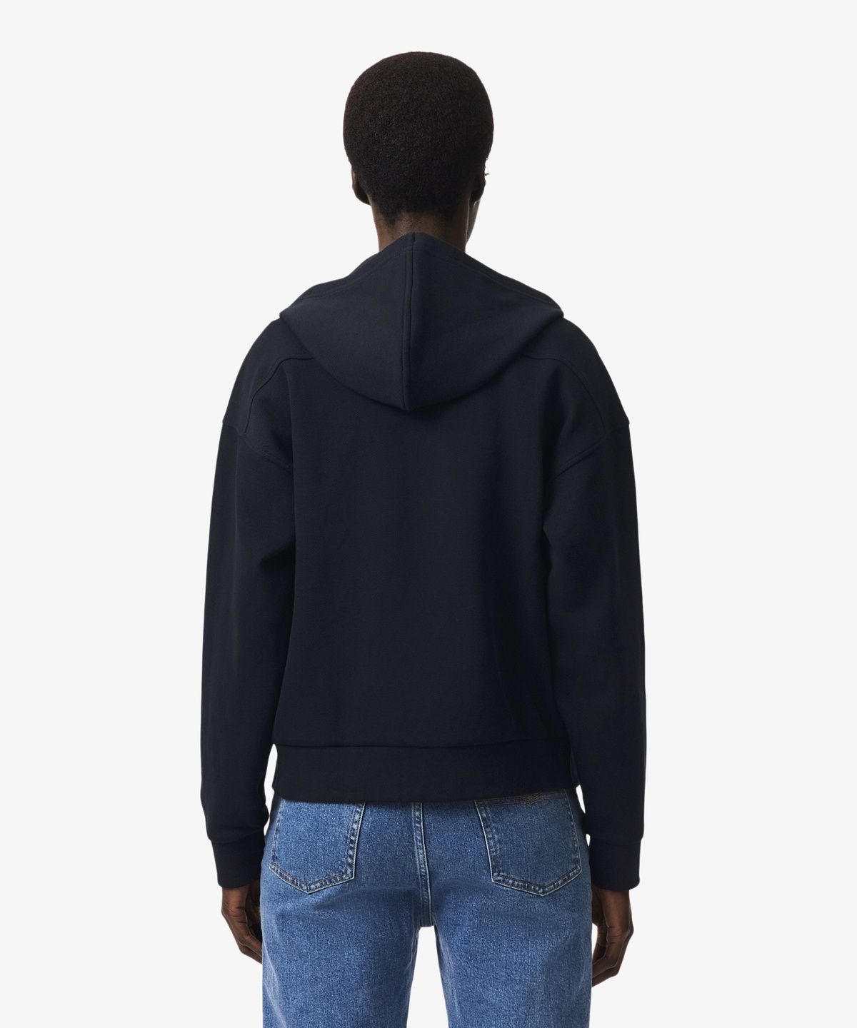 라코스테(LACOSTE) 여성 더블페이스 피케 후드집업 스웻셔츠 SF5272-56N HDE
