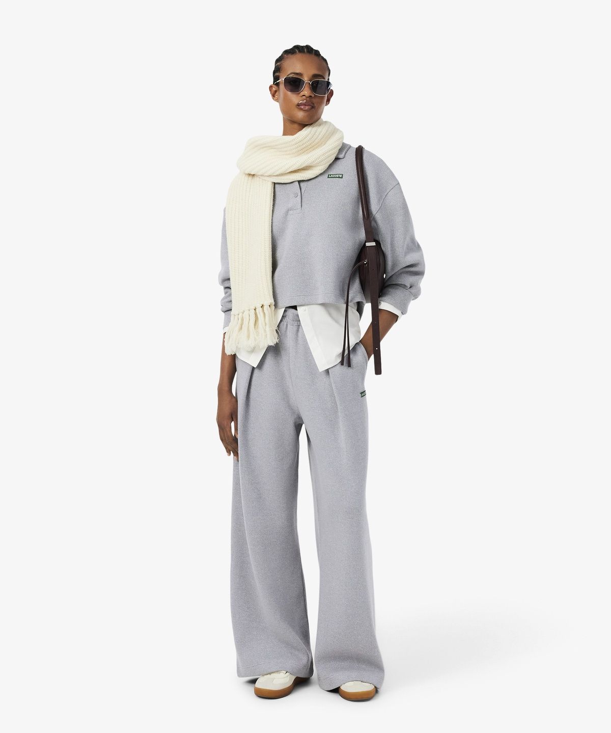 라코스테(LACOSTE) 여성 세미와이드핏 저지 트랙팬츠 XF5435-56N CCA
