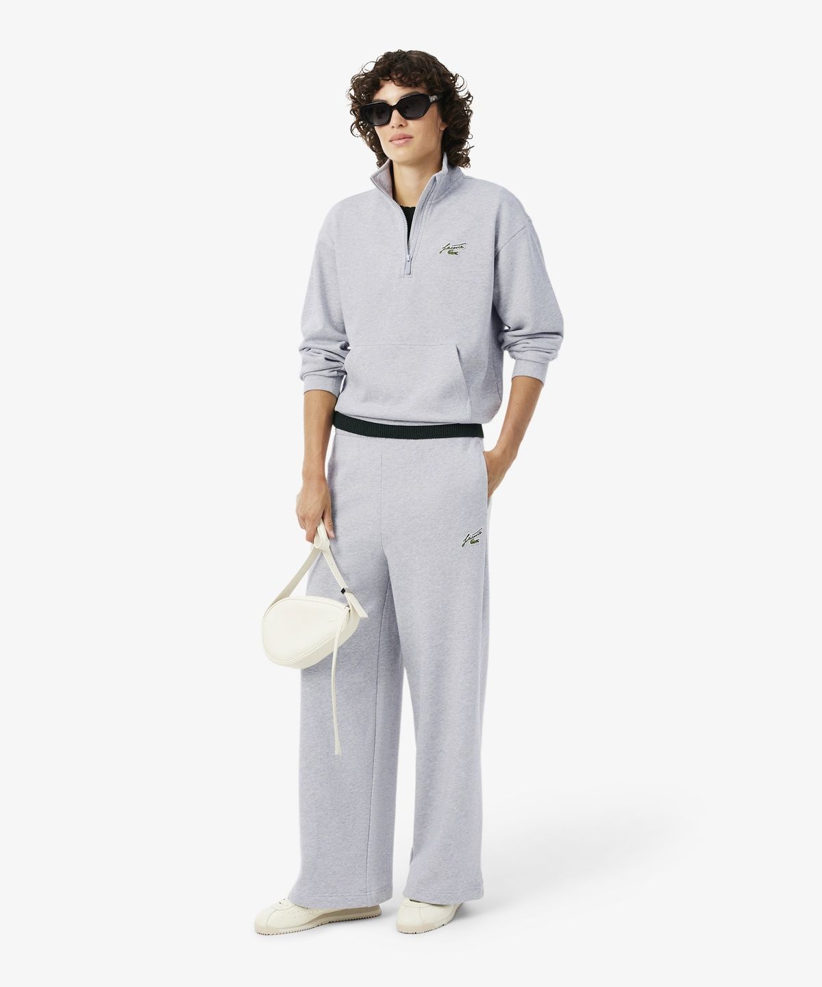 라코스테(LACOSTE) 여성 플리스 세미와이드 트랙 팬츠 XF5436-56N CCA