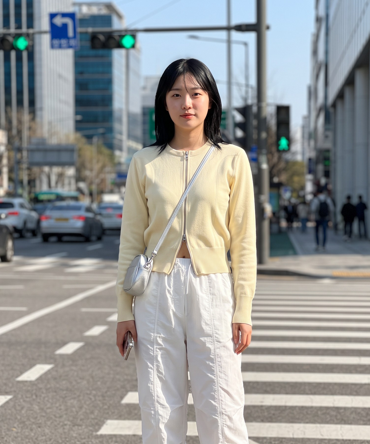 버튼서울(BUTTON SEOUL) [우먼즈] 데일리 비스코스 라운드넥 투웨이 집업 니트 가디건 (5 COLORS)