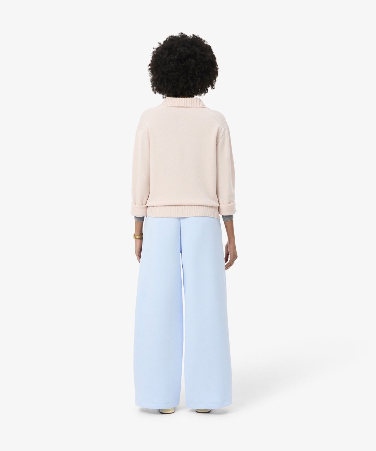 라코스테(LACOSTE) 여성 더블 페이스 와이드 트랙팬츠 XF6620-56N T01