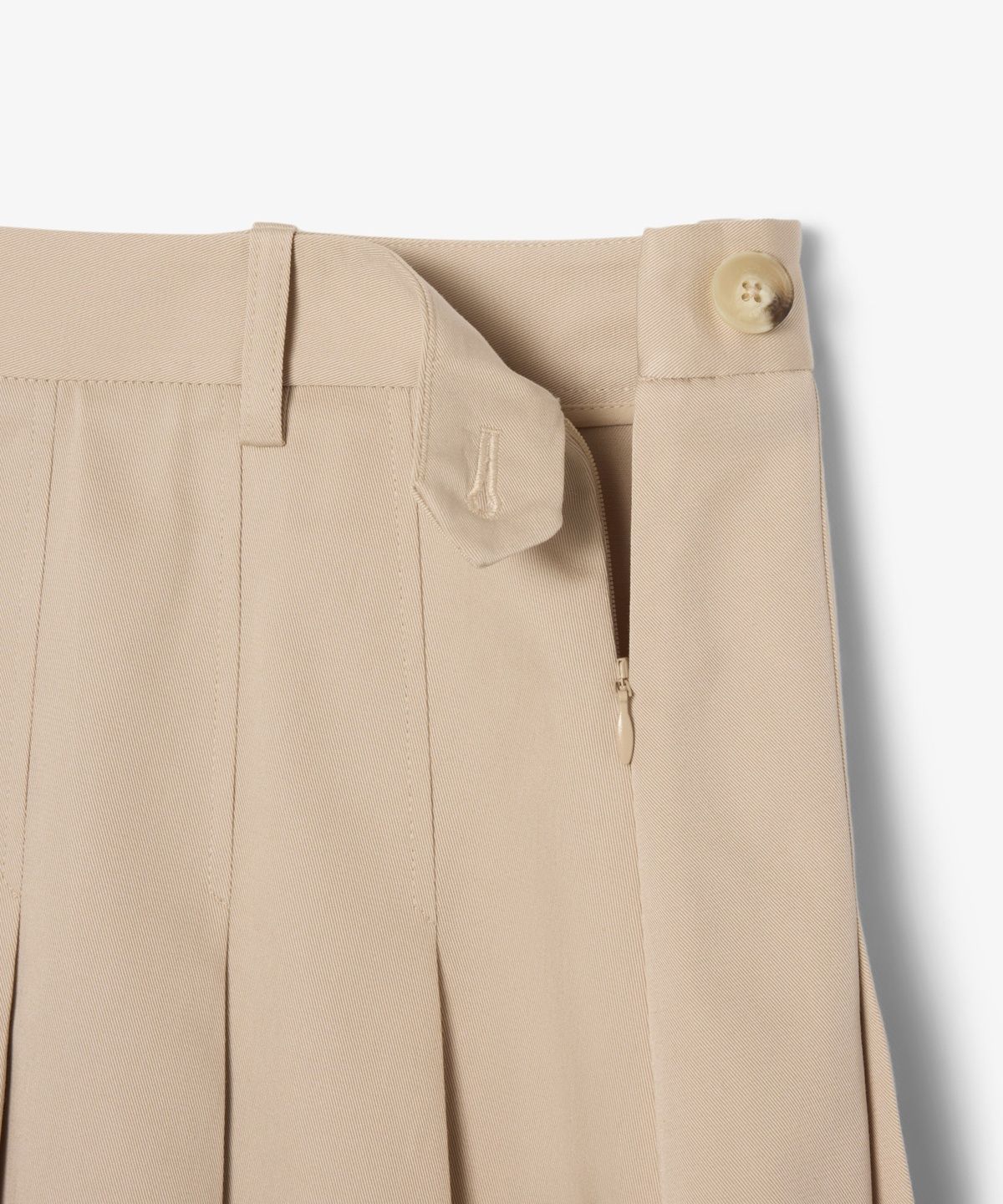 라코스테(LACOSTE) 여성 미디기장 코튼 플리츠 스커트 JF8319-56N X6F
