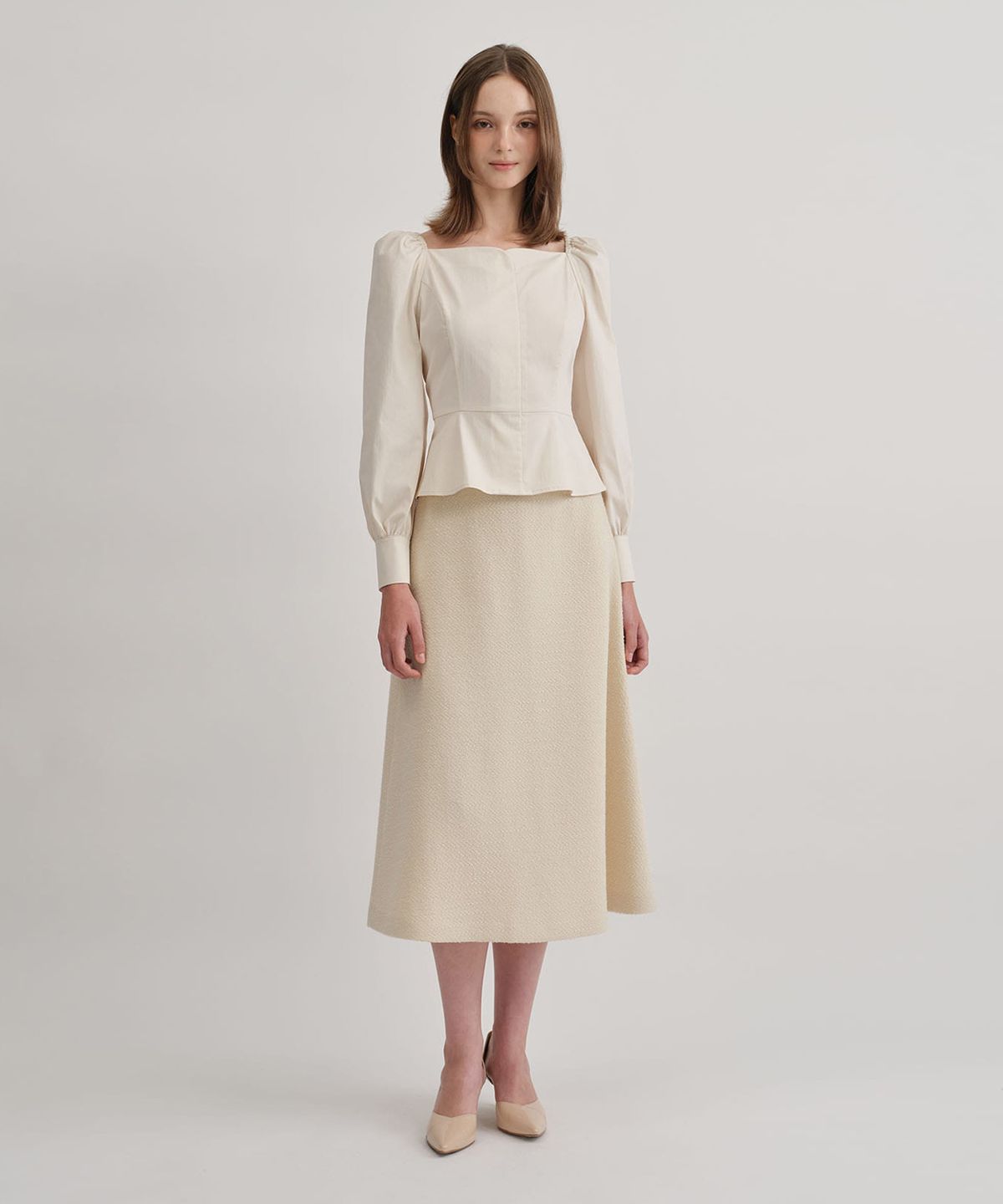 토와브(TOWAV) KINDA BLOUSE_CREAM