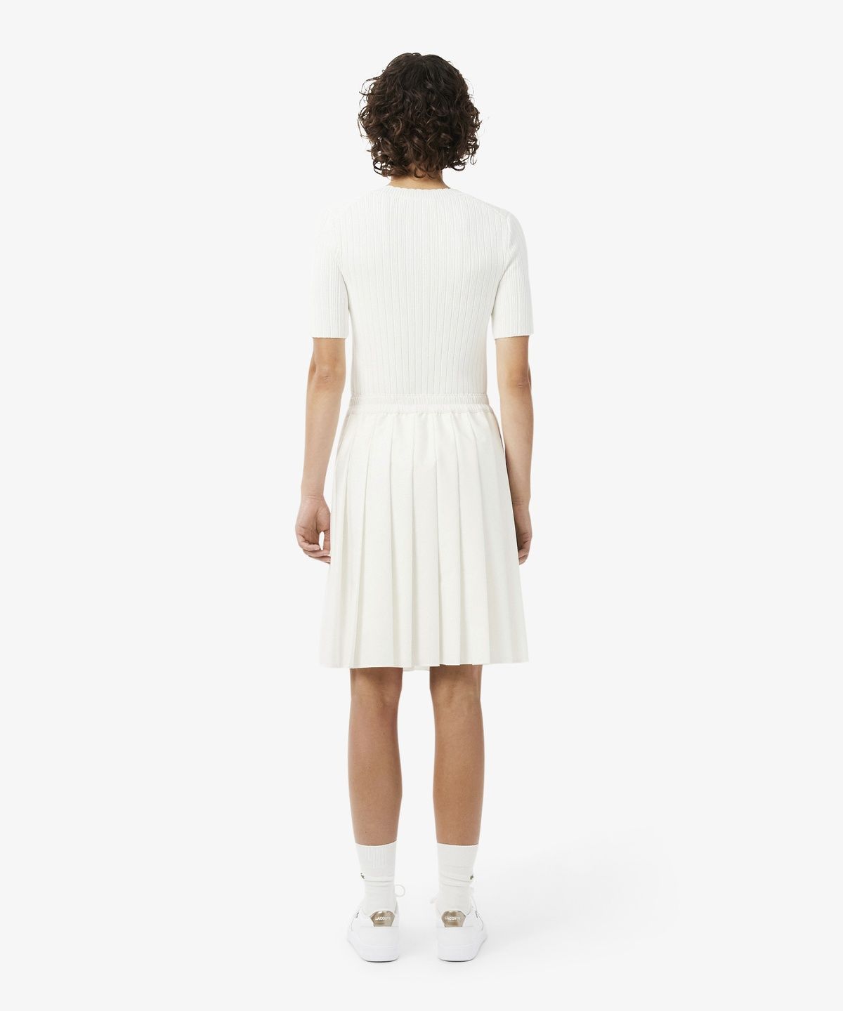 라코스테(LACOSTE) 여성 밴딩 플리츠 미니 스커트 JF8363-56N 70V