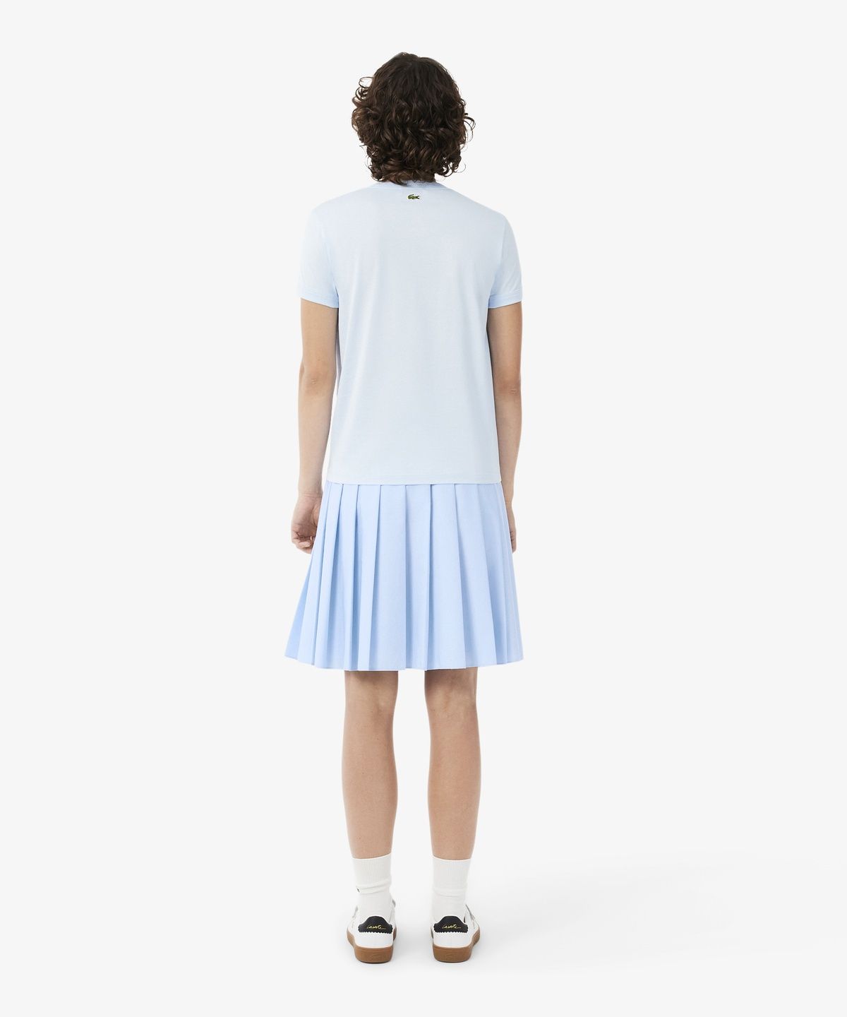 라코스테(LACOSTE) 여성 밴딩 플리츠 미니 스커트 JF8363-56N T01