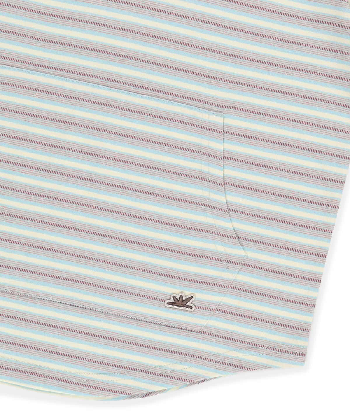 썬러브투어(SUNLOVETOUR) Dash Stripe Hooded LS Tee Light Blue