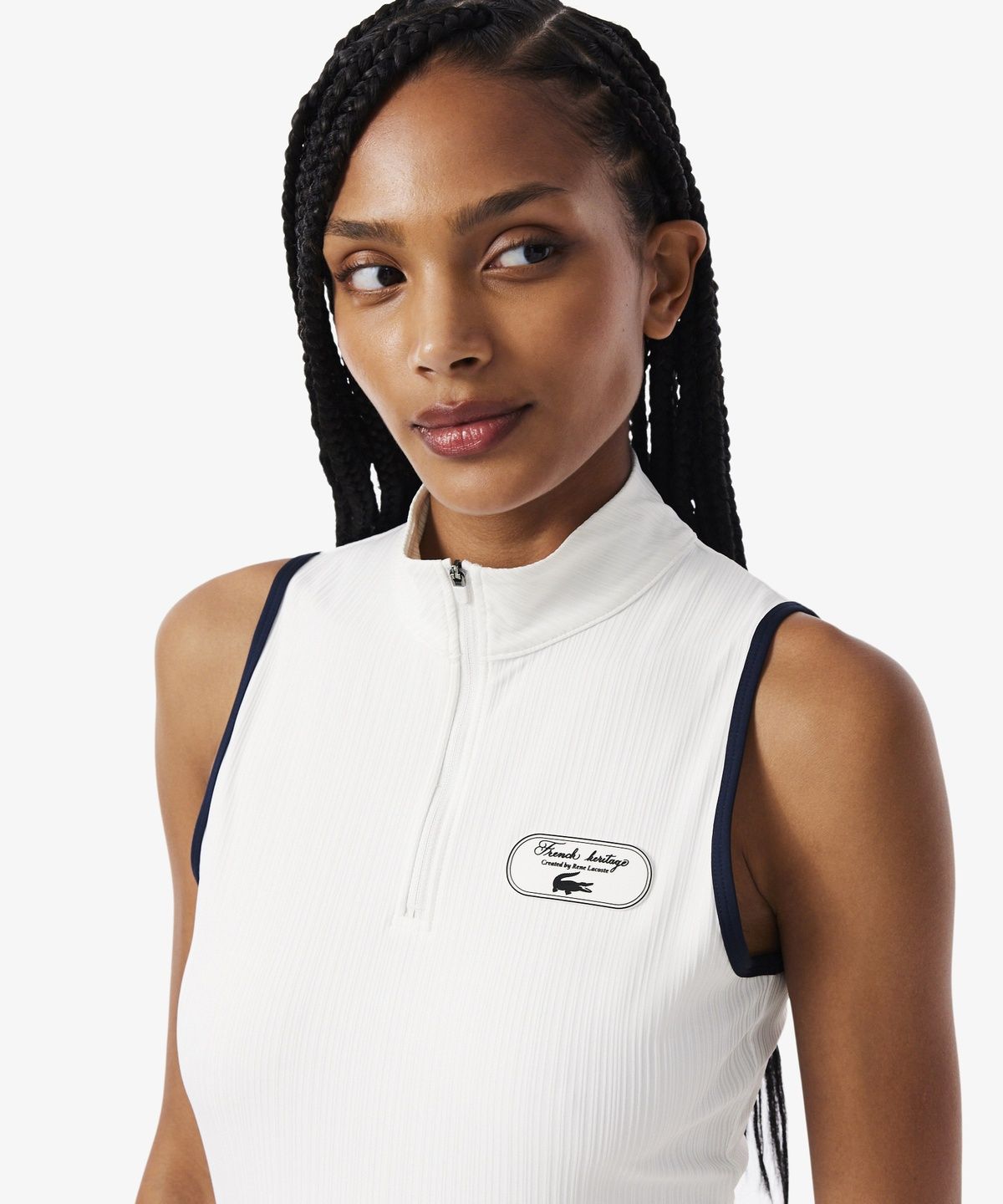 라코스테(LACOSTE) 여성 테니스 헤리티지 슬리브리스 PF6869-56N EV0